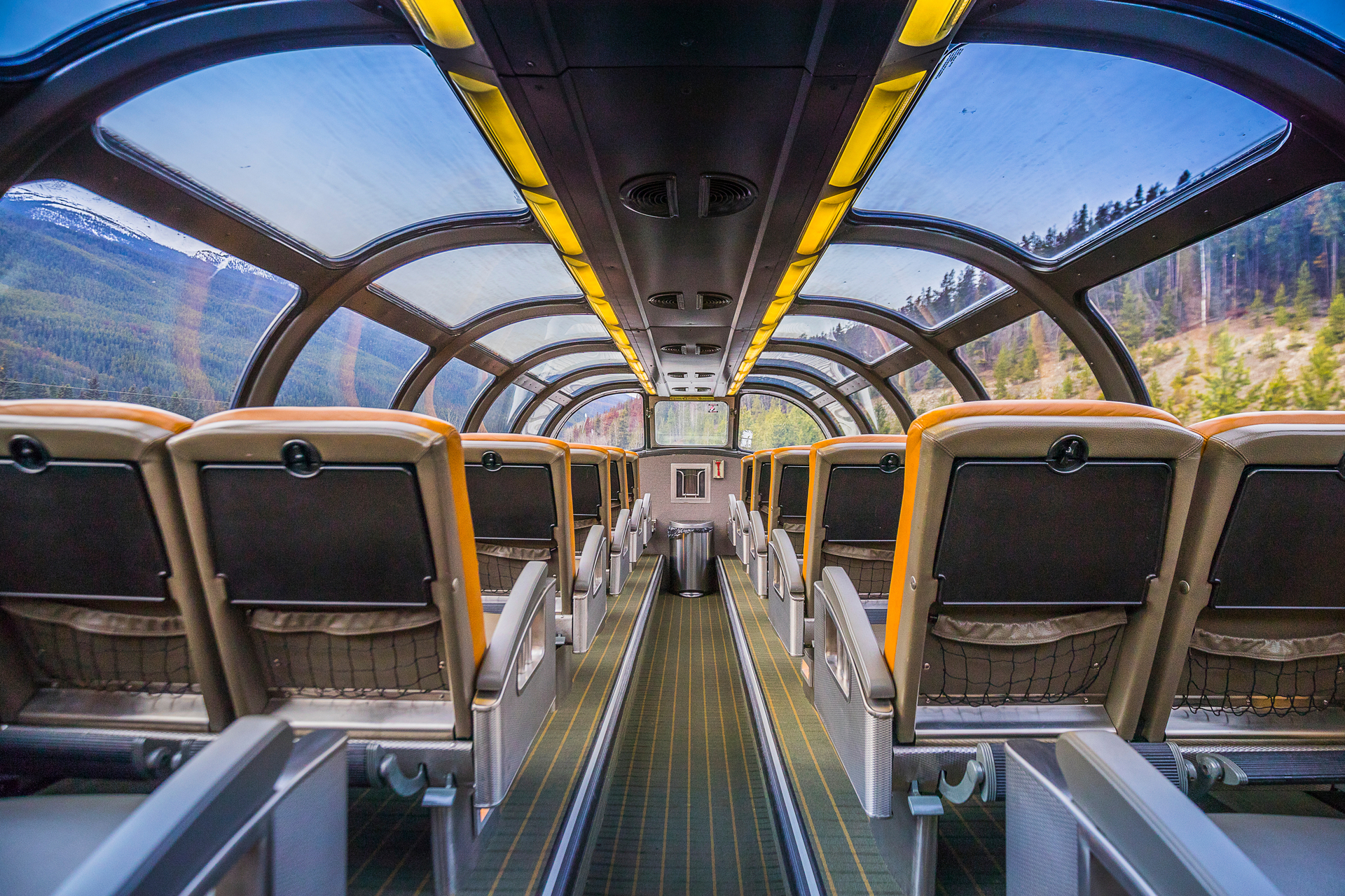 Dome viewing car on VIA Rail's Canadian Train