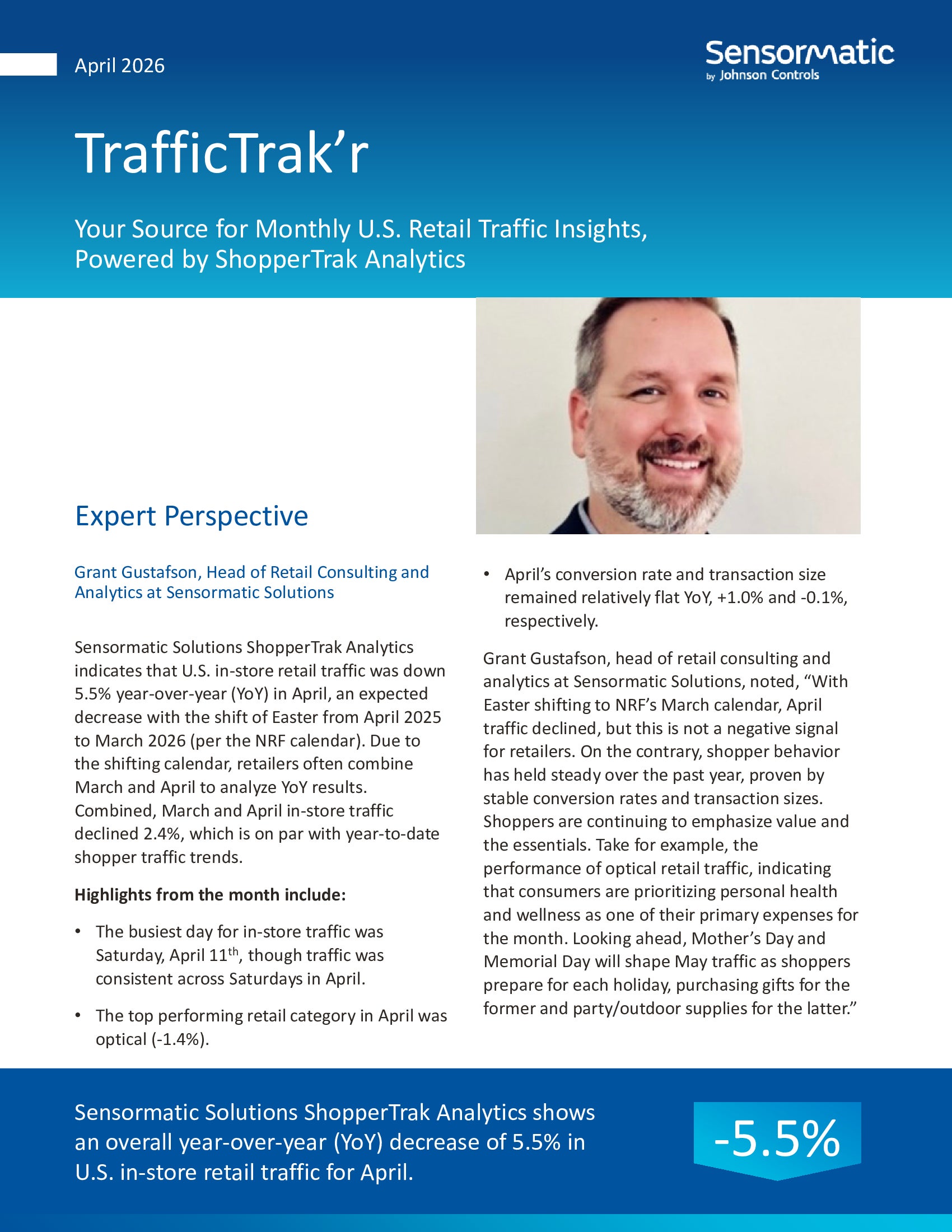 cover of April 2026 traffictrakr report