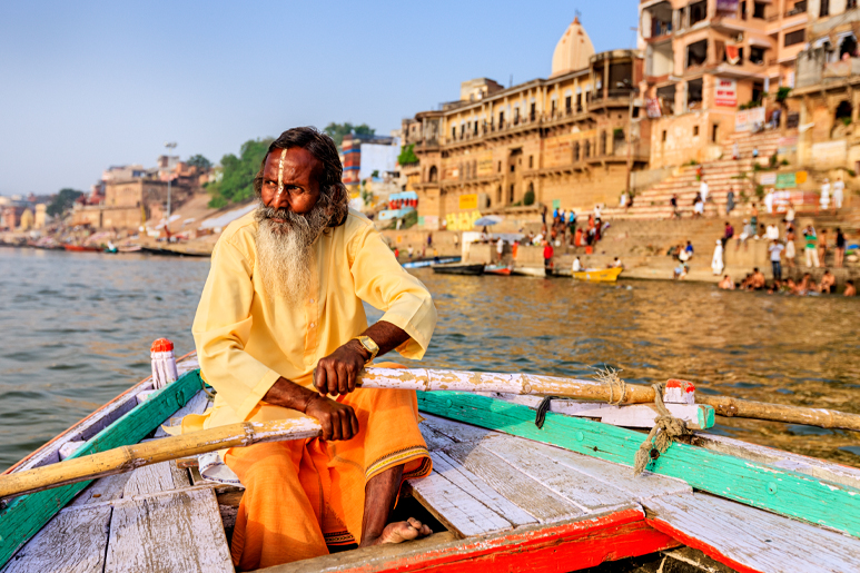 Boat in Varanasi, India