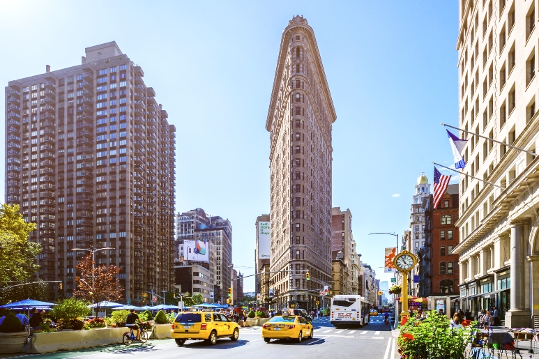Spannende Strassen New York Ebenbild
