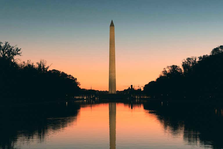 The Washington Monument is a homage to the US's first president