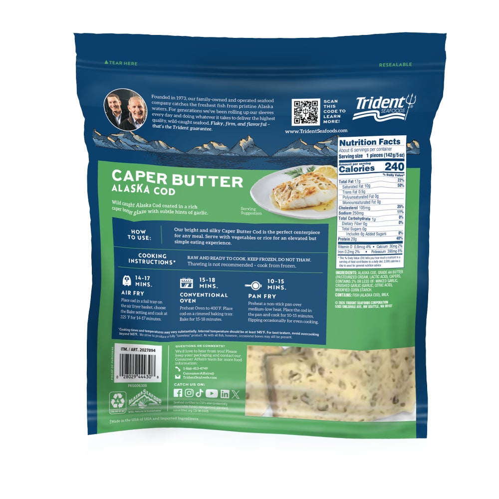 Caper Butter Alaska Cod slide 1