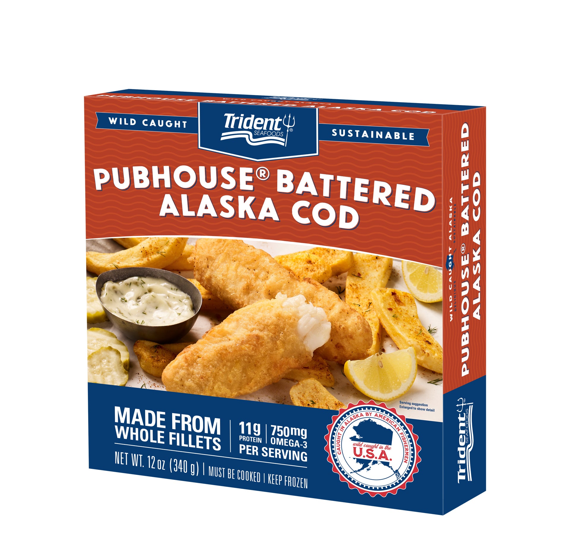PubHouse® Battered Alaska Cod Packaging