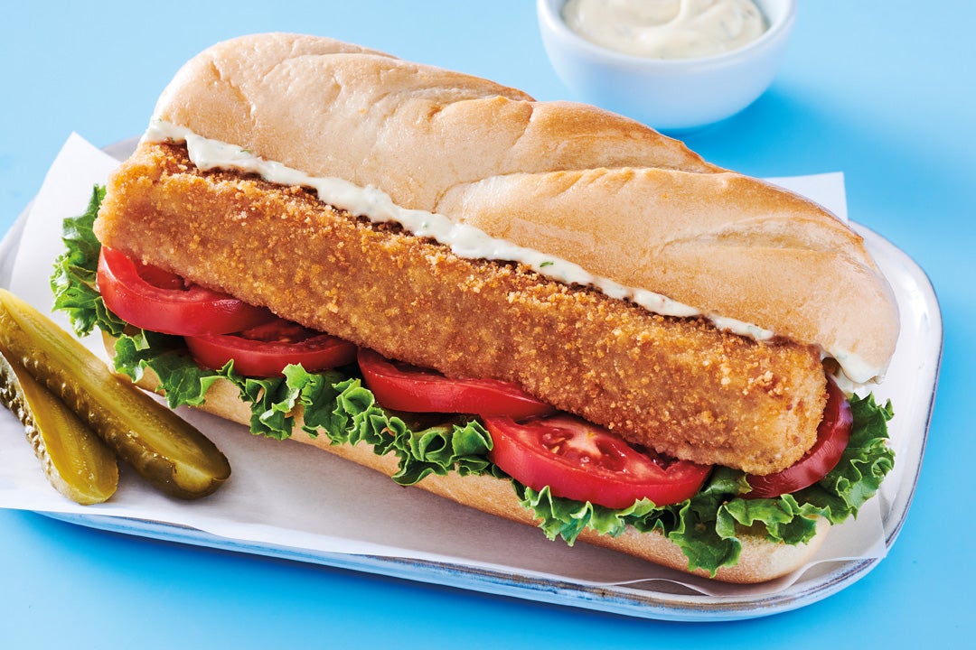 Wild Alaska Pollock Breaded Whole Grain Hoagie Portions 3.6 oz Packaging