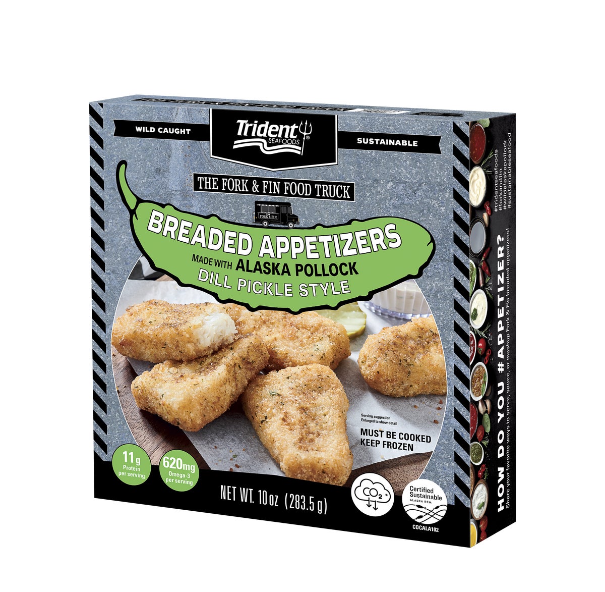 The Fork & Fin® Food Truck Breaded Appetizers Dill Pickle Style