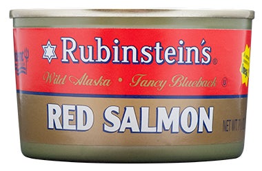 Rubinstein's® Red (Sockeye) Salmon 7.5 oz Packaging