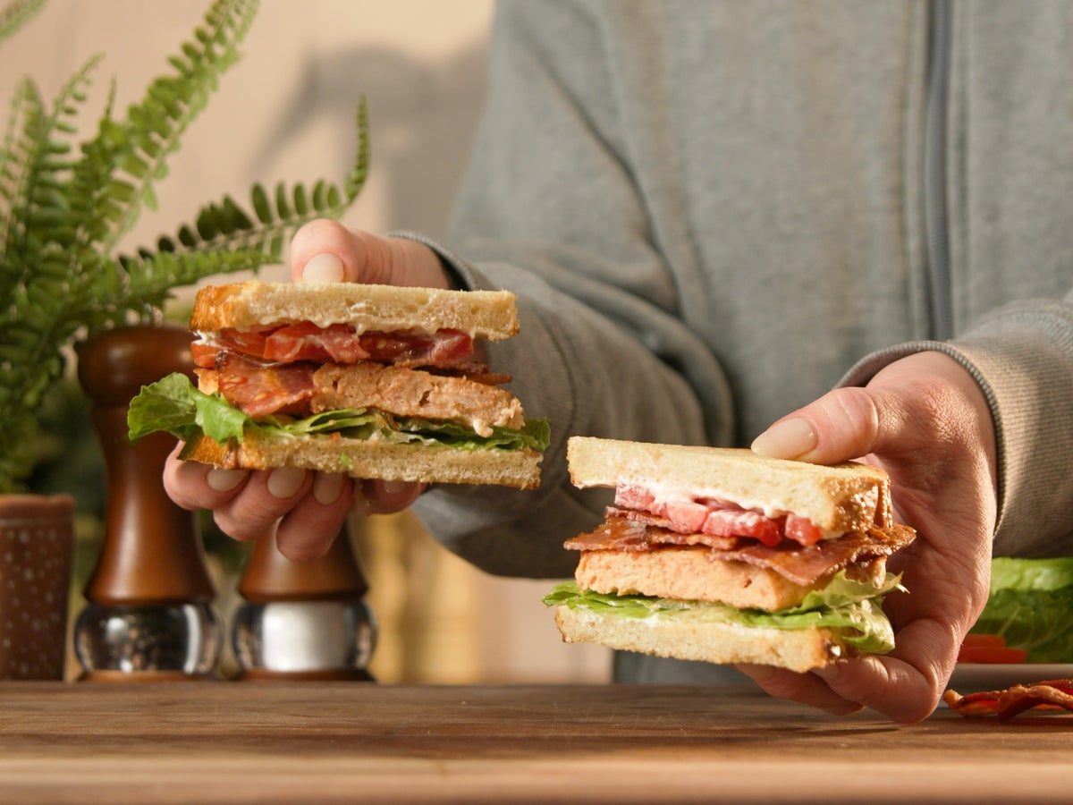 Salmon Club Sandwich