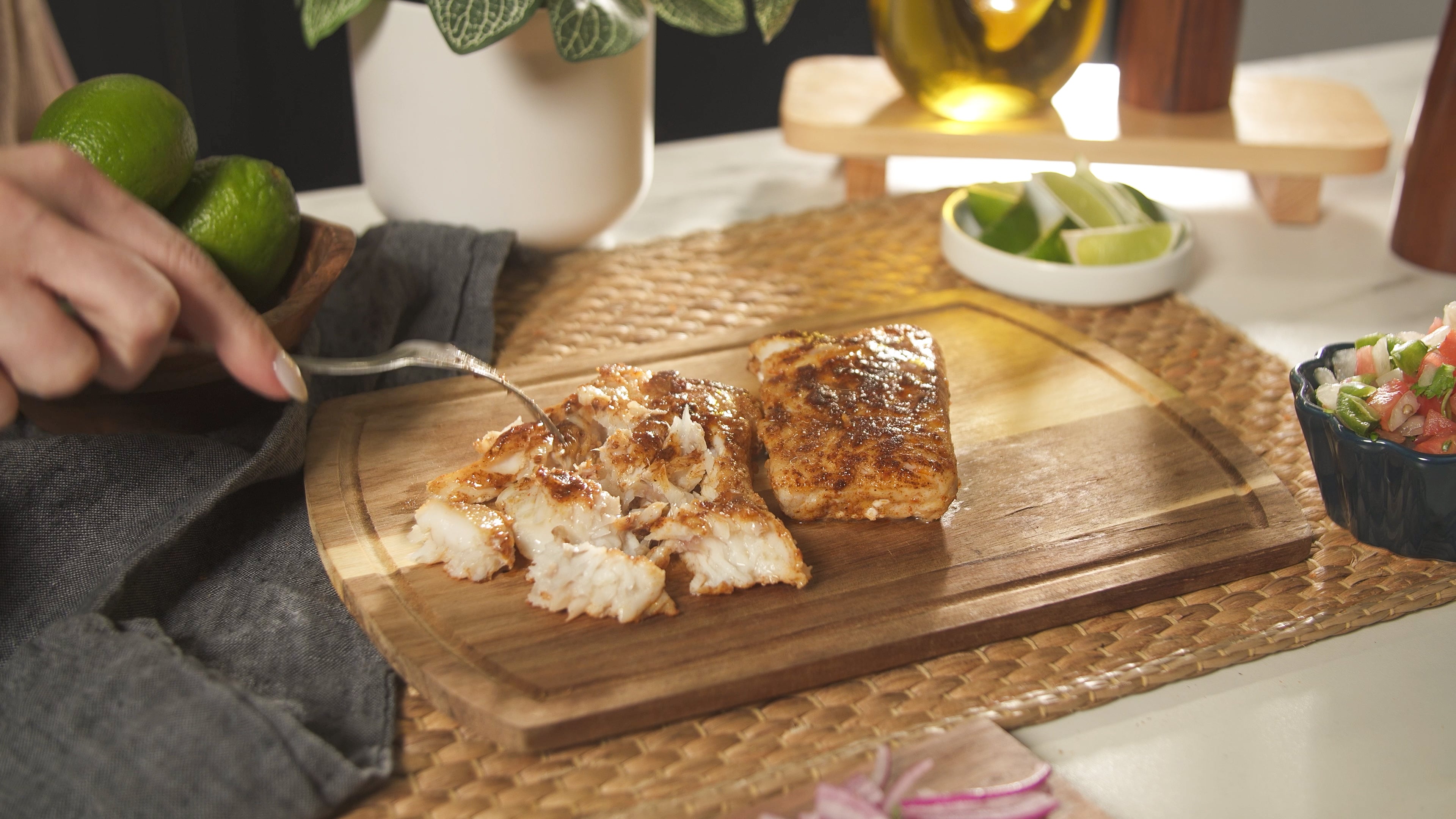 Wild Alaska Pollock Tacos using Trident Seafoods' new Wild Alaska Pollock Skinless Loins