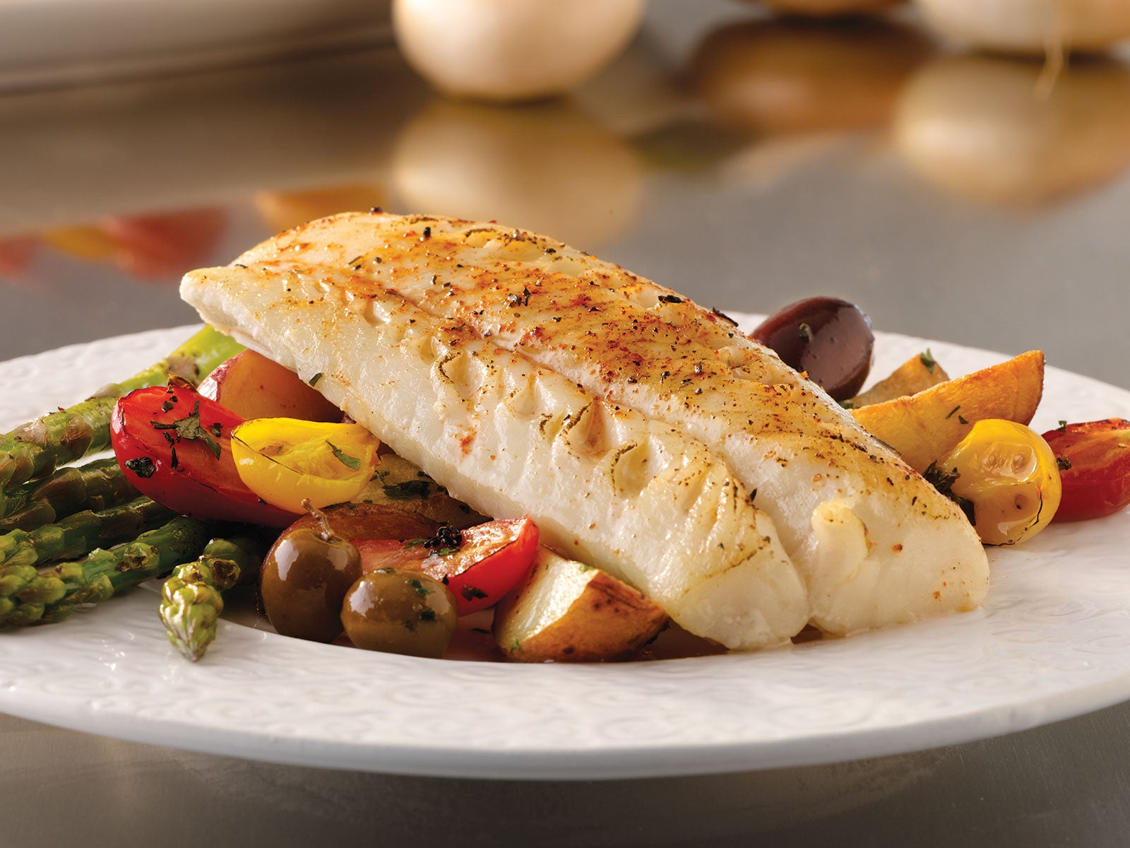 Wild Alaska Cod Loin Portions, 5 oz, Skinless, Boneless, IQF Packaging