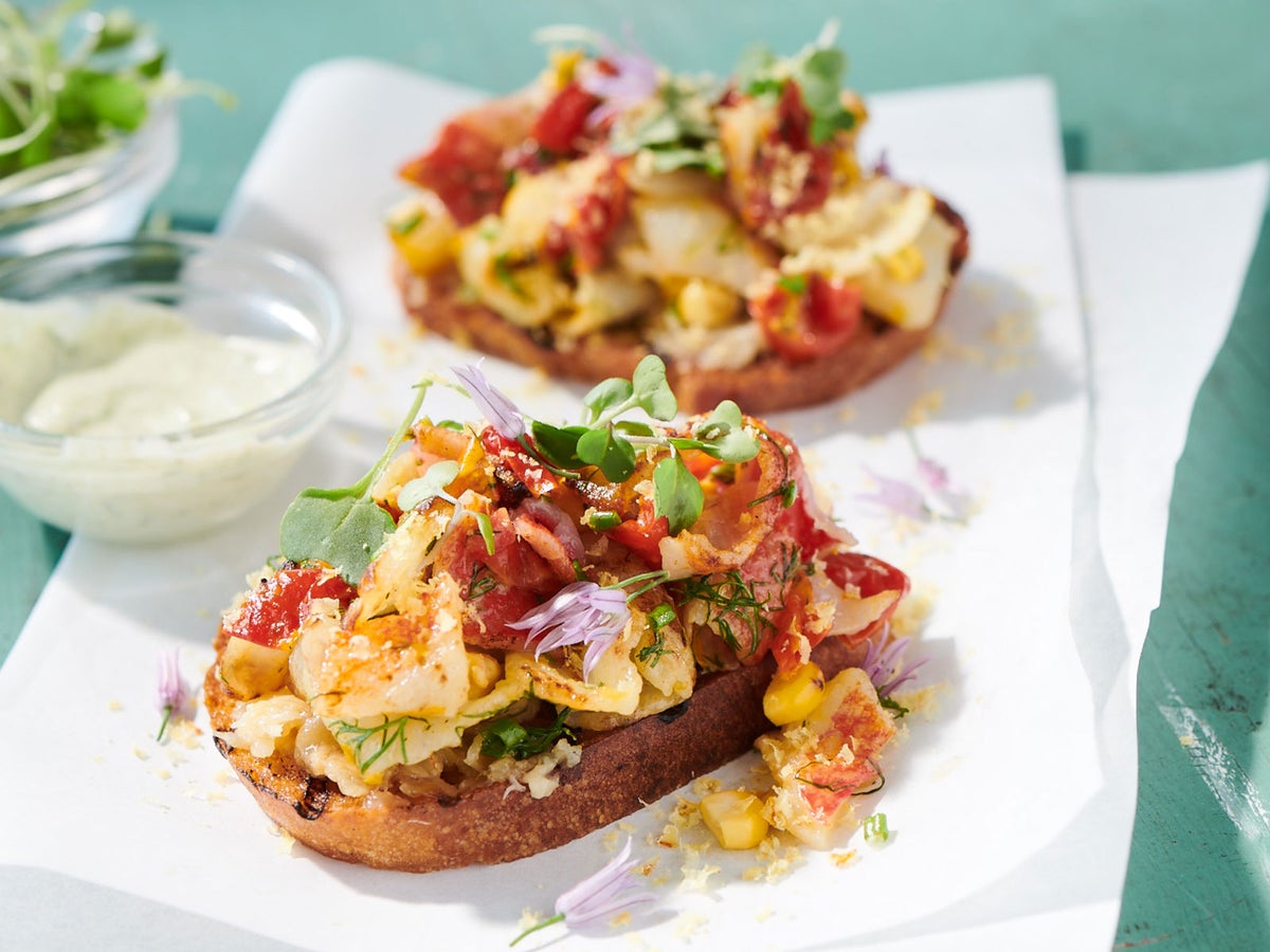 Zesty Citrus Seafood Bruschetta