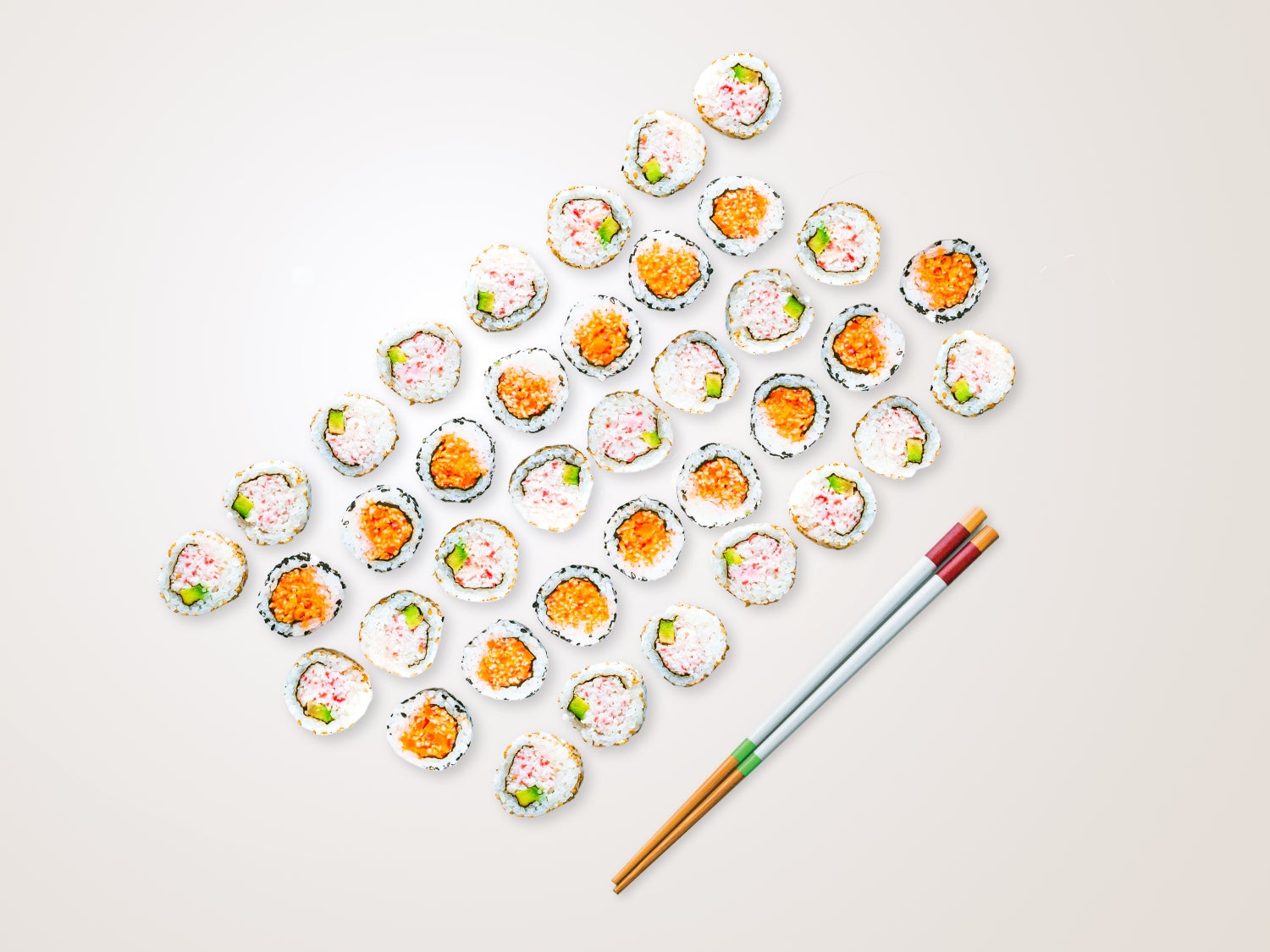 Sushi Bulk Pack w/ Condiments Packaging