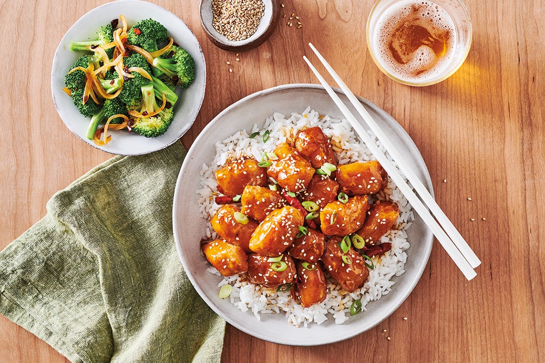 Seven Sauceable Inspirations. Featuring different recipes, including buffalo style, mandarin sauce, plain with no sauce, chipotle bbq, and a wrap. slide 5