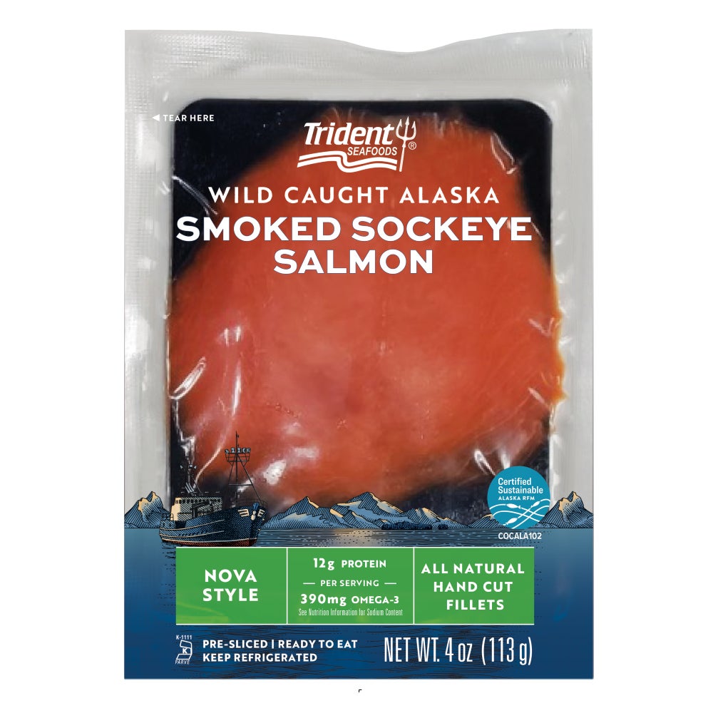 Wild Alaska Smoked Sockeye Salmon Nova Style slide 0