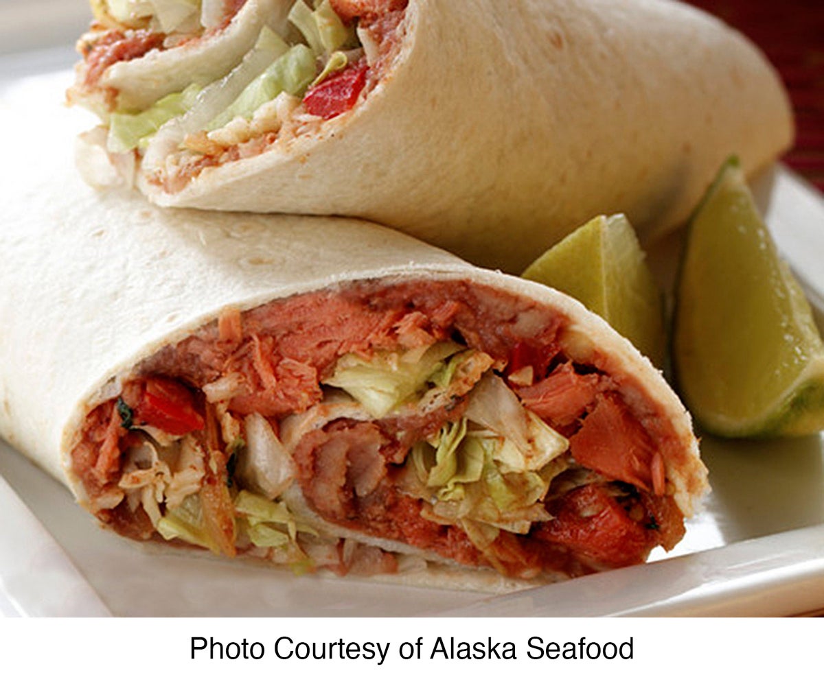 Alaska Salmon Burrito