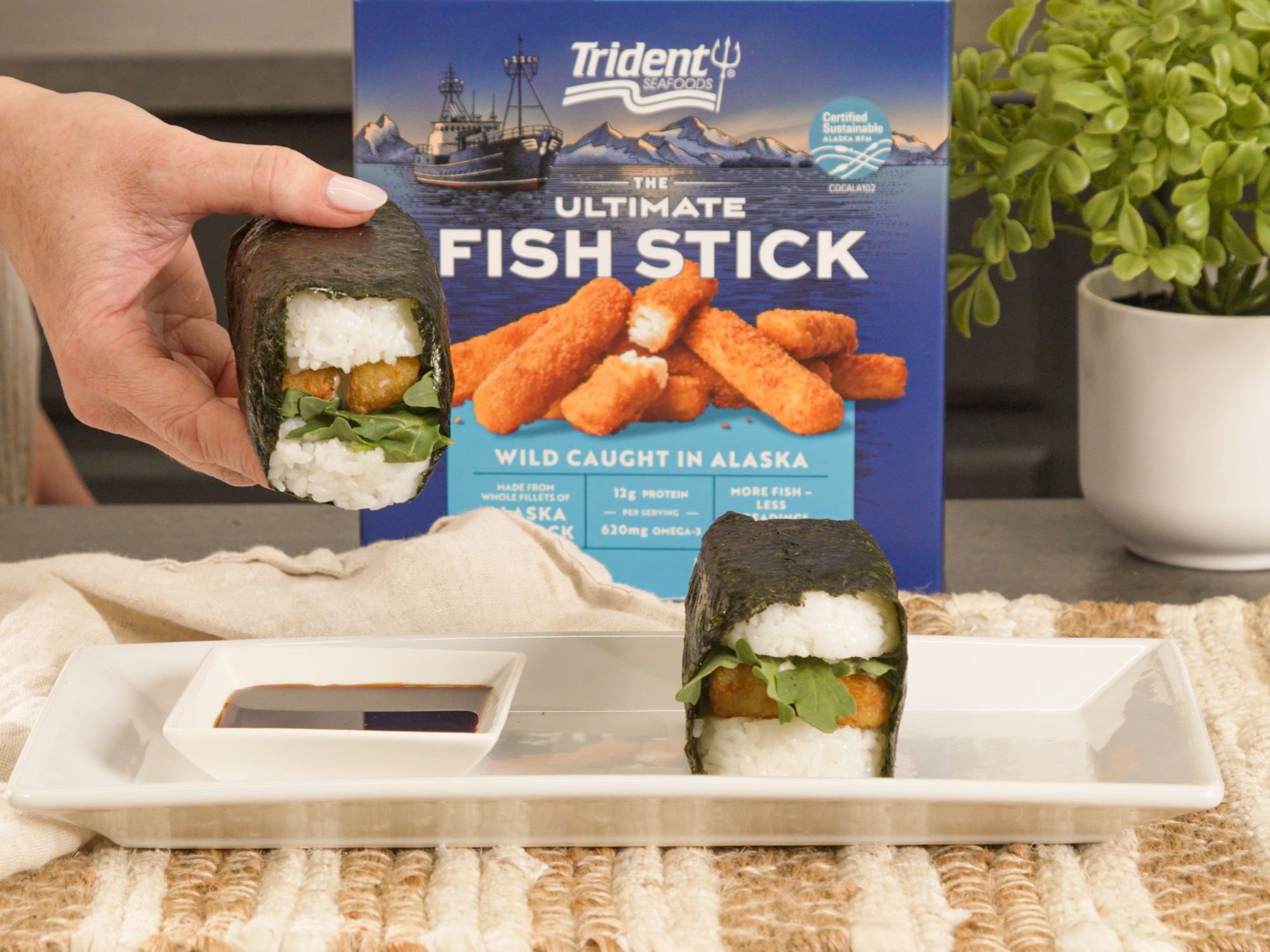 Fish Stick Musubi | Recipes | Trident Seafoods