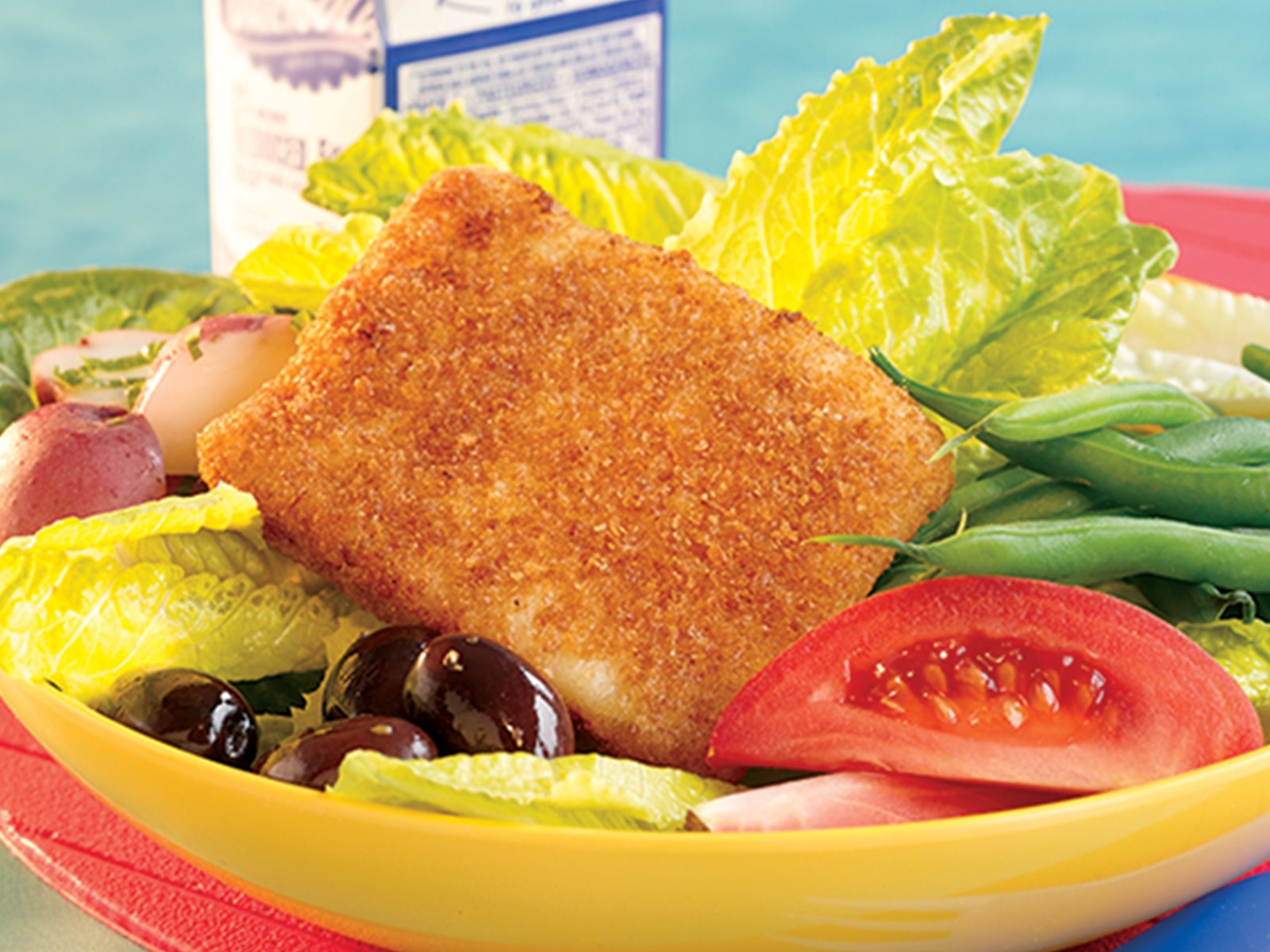 Breaded Wild Alaska Pollock Portions 3.6 oz Whole Grain Packaging