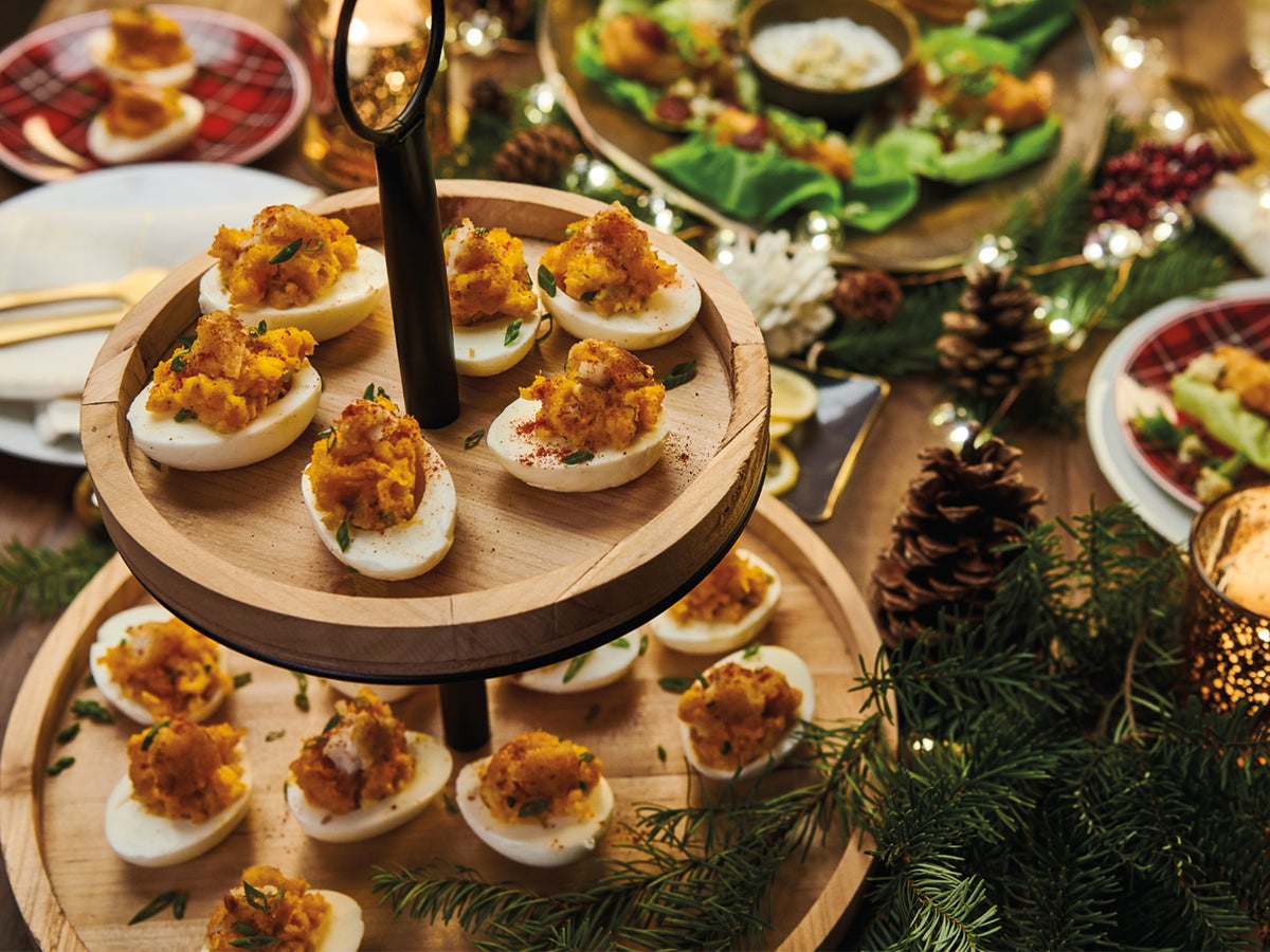 The Fork & Fin® Dill Pickle Deviled Eggs