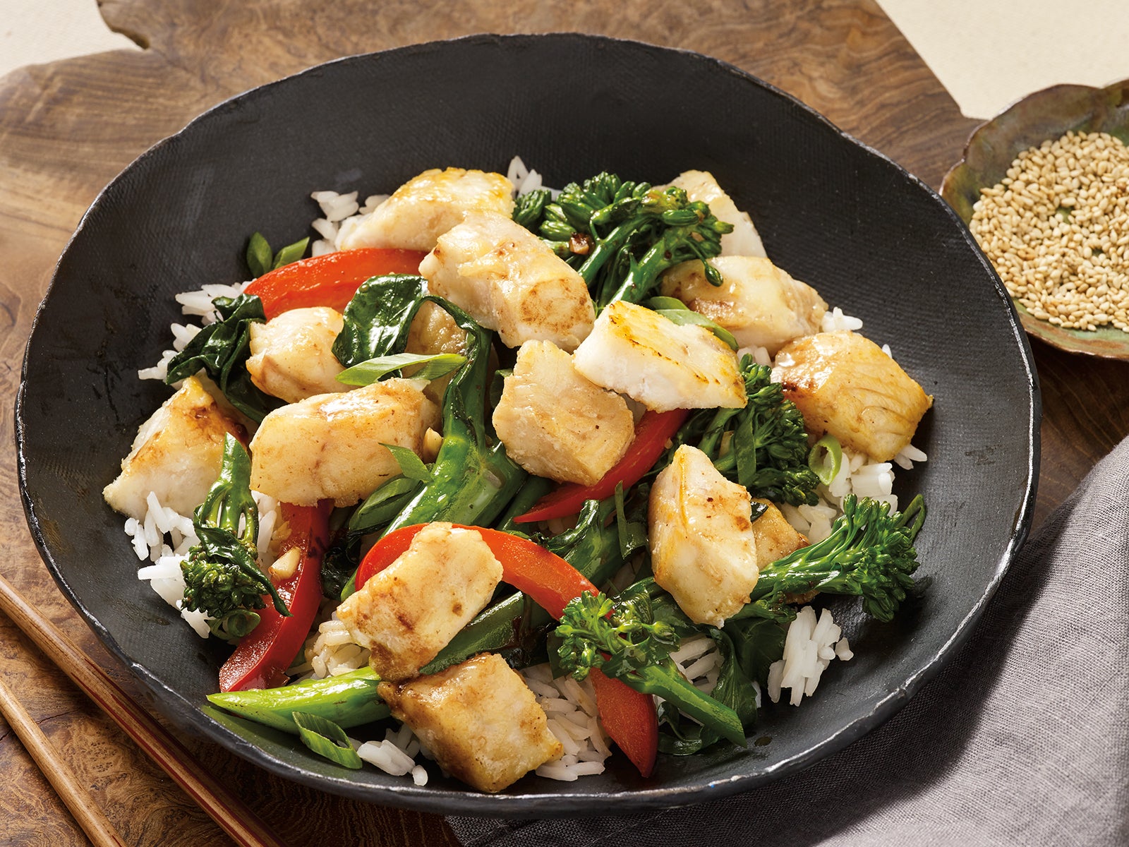 Wild Alaska Pollock Stir Fry