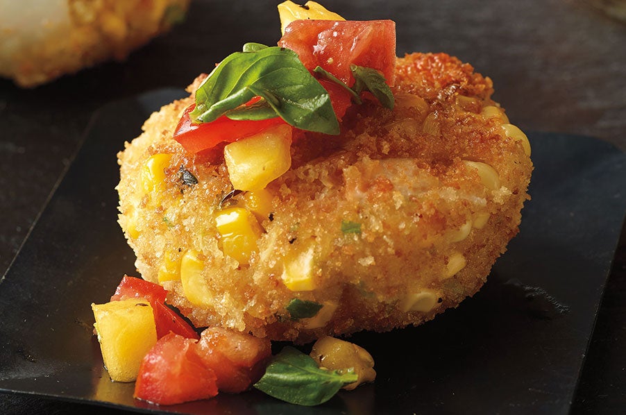 Corn and Seafood Cakes