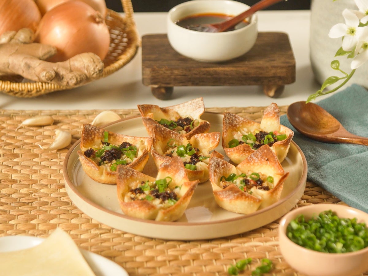 Crab Ginger Dumpling Cups