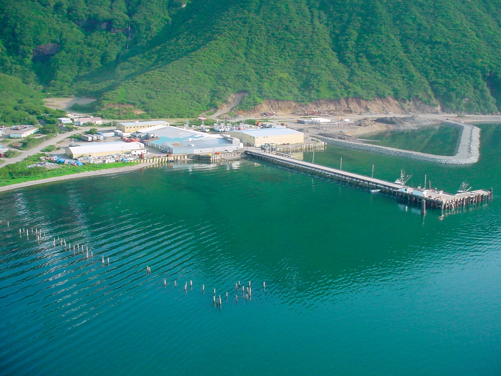 Chignik, Alaska plant viewed from above.