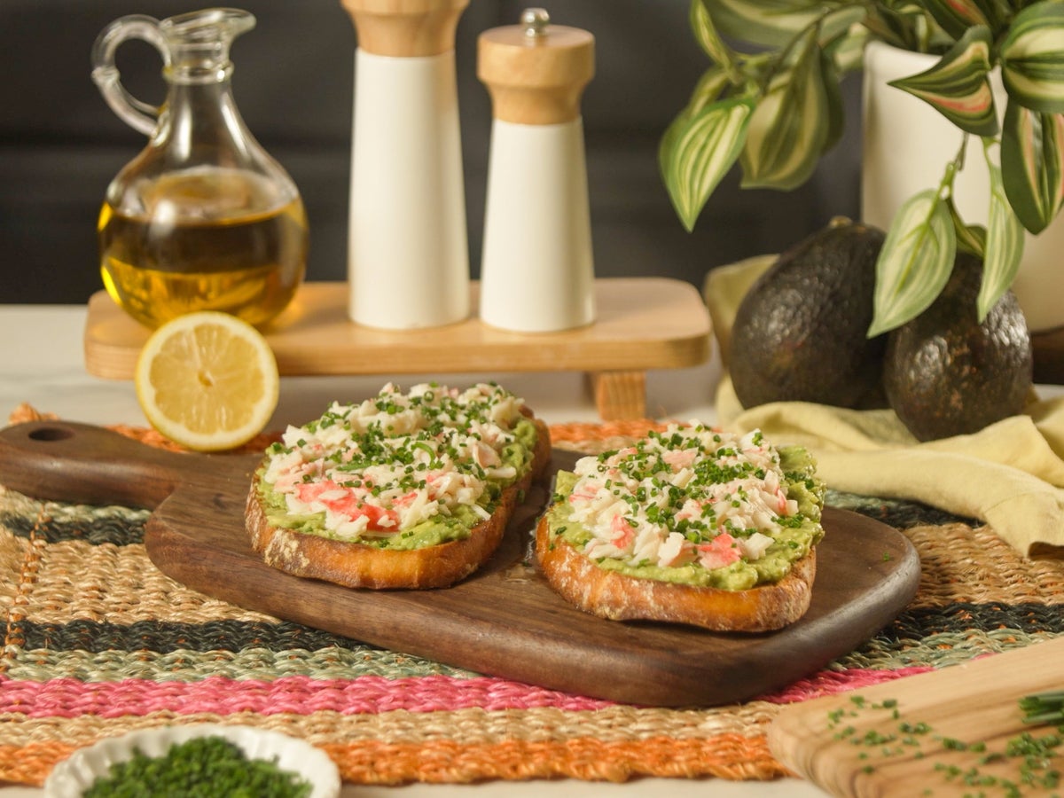 Surimi Avocado Toast