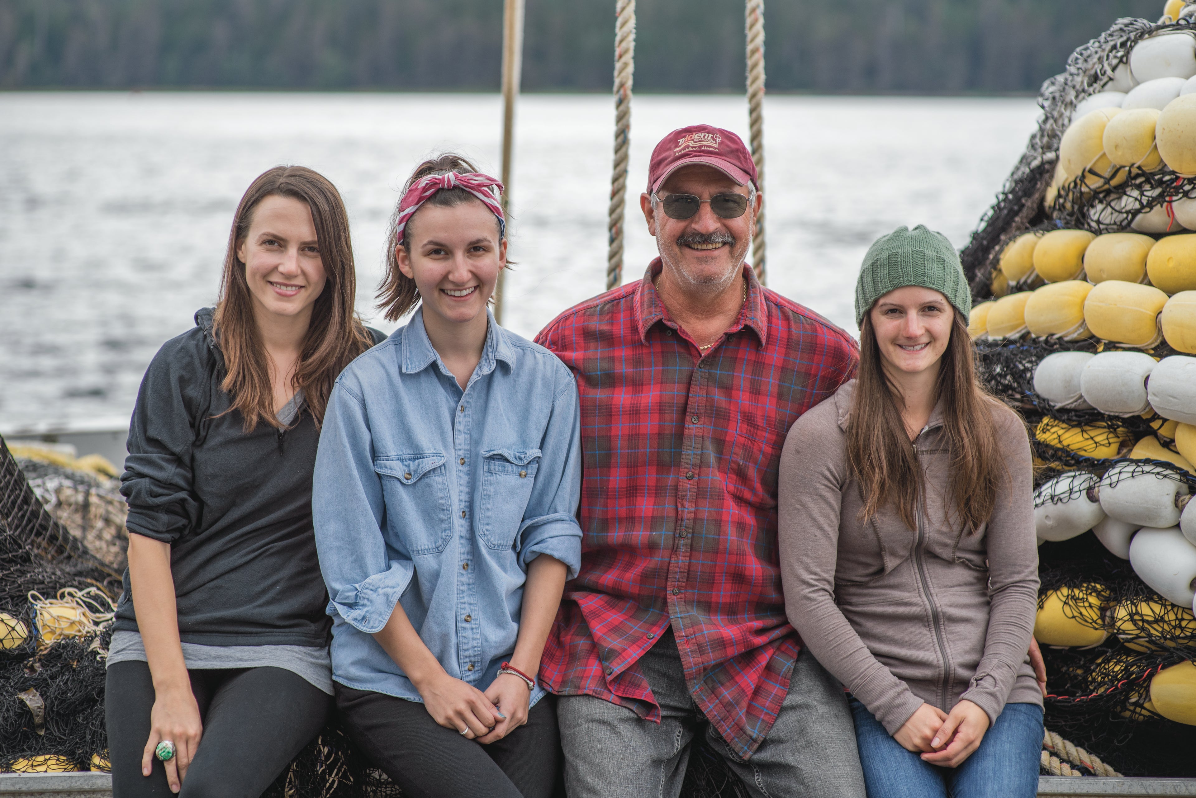 Family of Salmon Fisherman