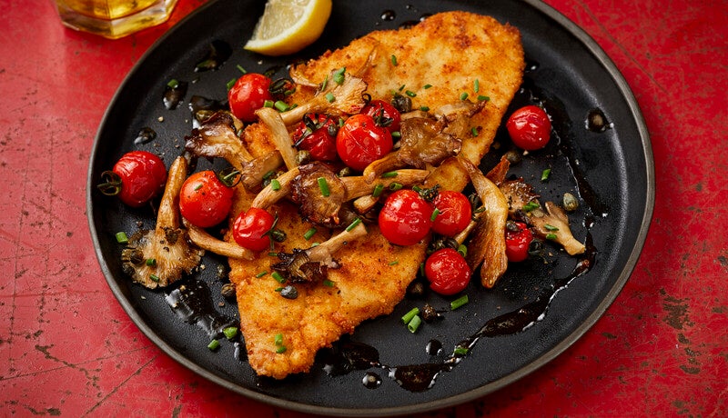 Alaska Flounder Schnitzel With Browned Butter