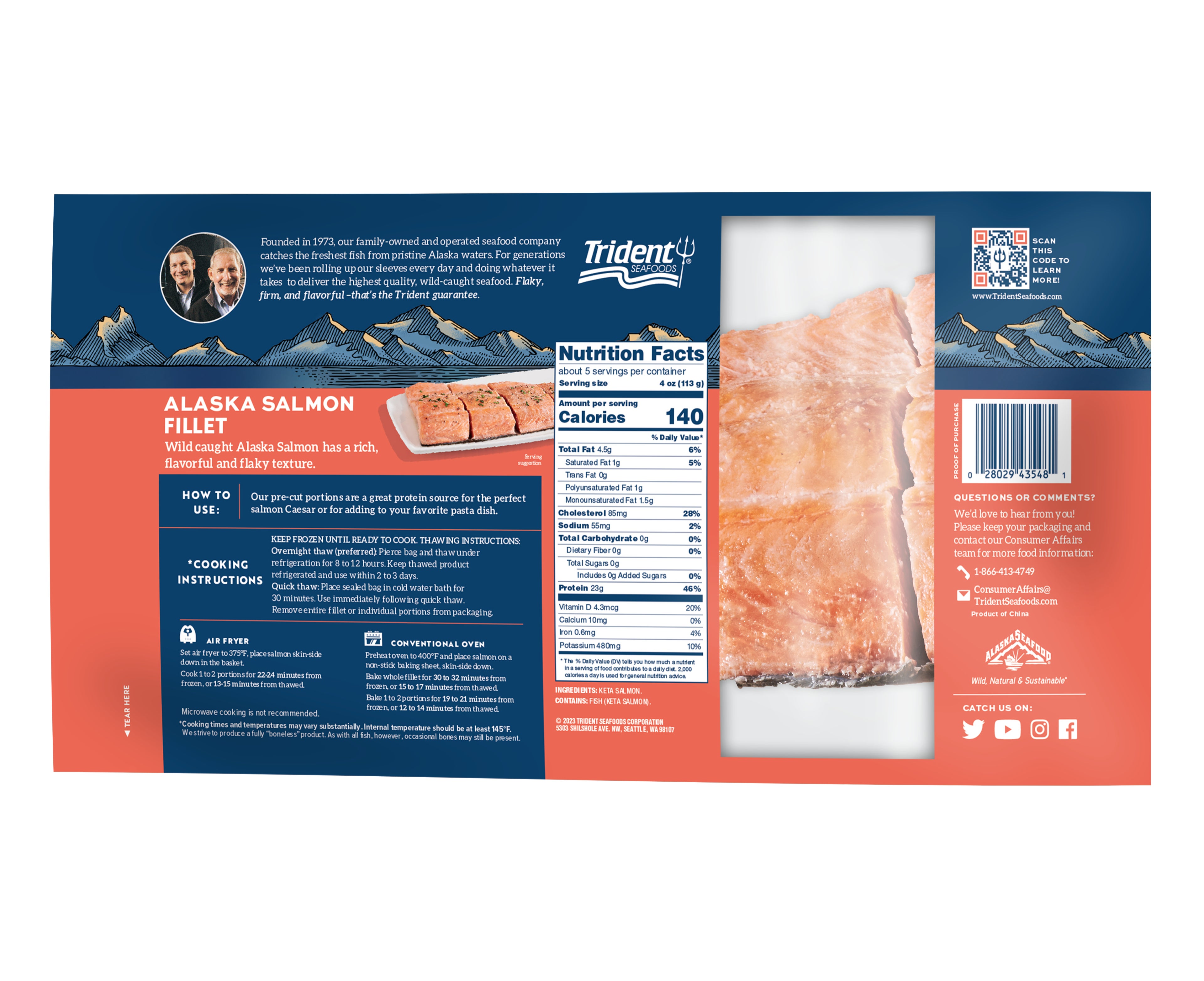 Alaska Salmon Fillet slide 1