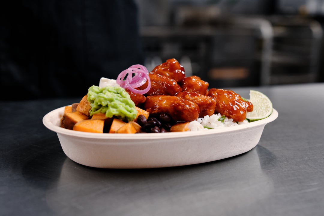 Seven Sauceable Inspirations. Featuring different recipes, including buffalo style, mandarin sauce, plain with no sauce, chipotle bbq, and a wrap. slide 6