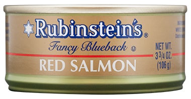 Rubinstein's® Red (Sockeye) Salmon 3.75 oz Packaging