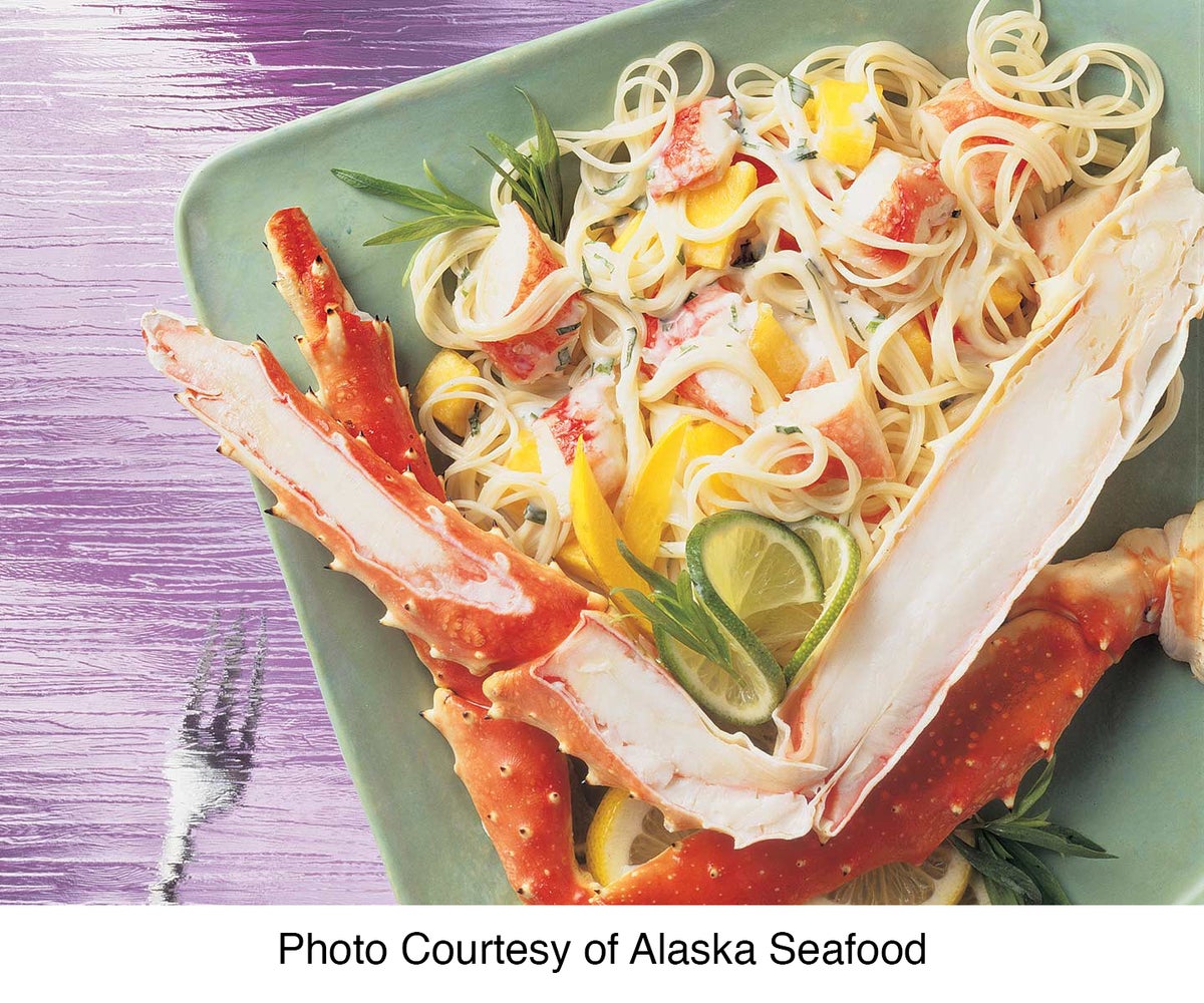 Angel Hair Pasta with Alaska King Crab
