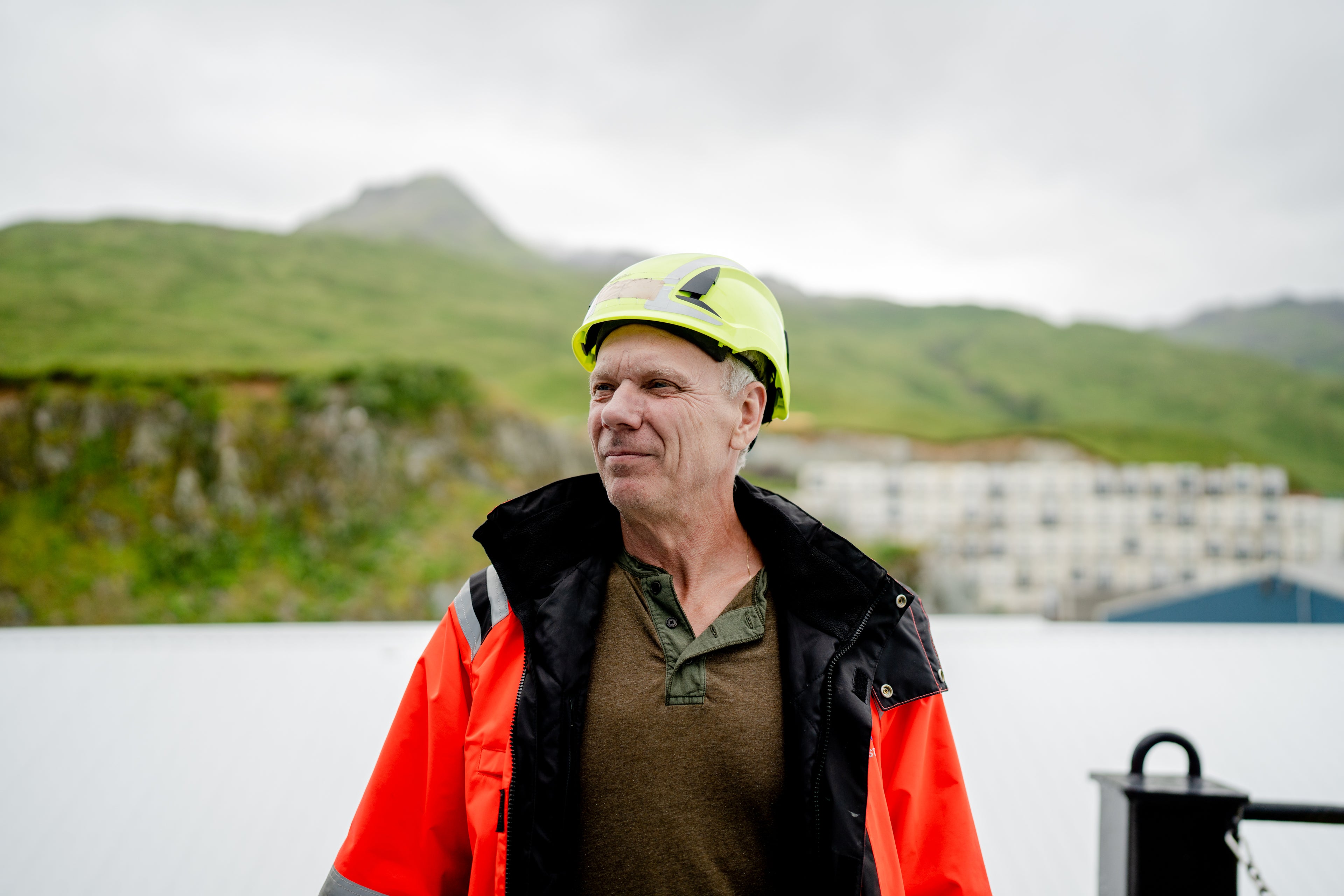 Trident Seafoods employees and Dutch Harbor community members work together to ensure the health and sustainability of Alaska's fisheries. slide 2