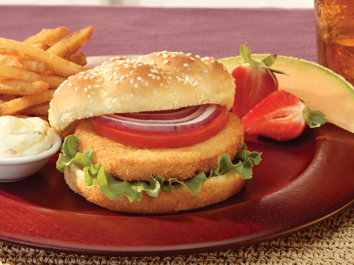 Breaded Halibut Burger 3.75 oz 