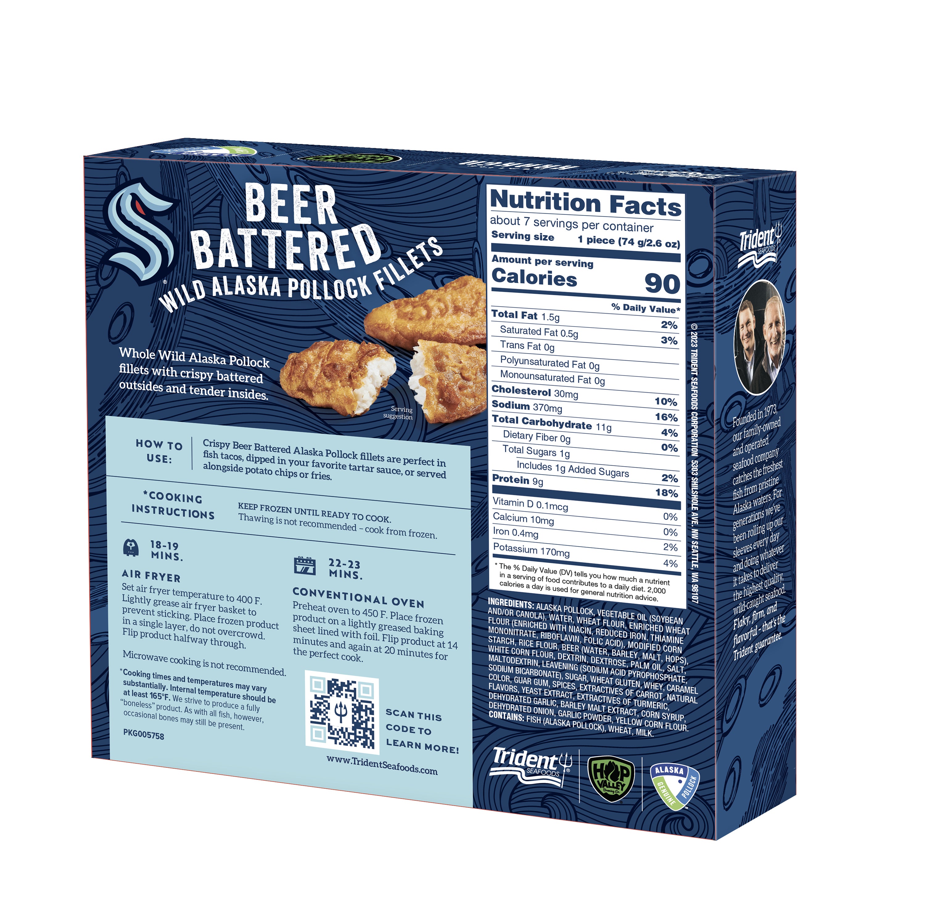 Kraken Stash IPA Beer Battered Wild Alaska Pollock slide 1