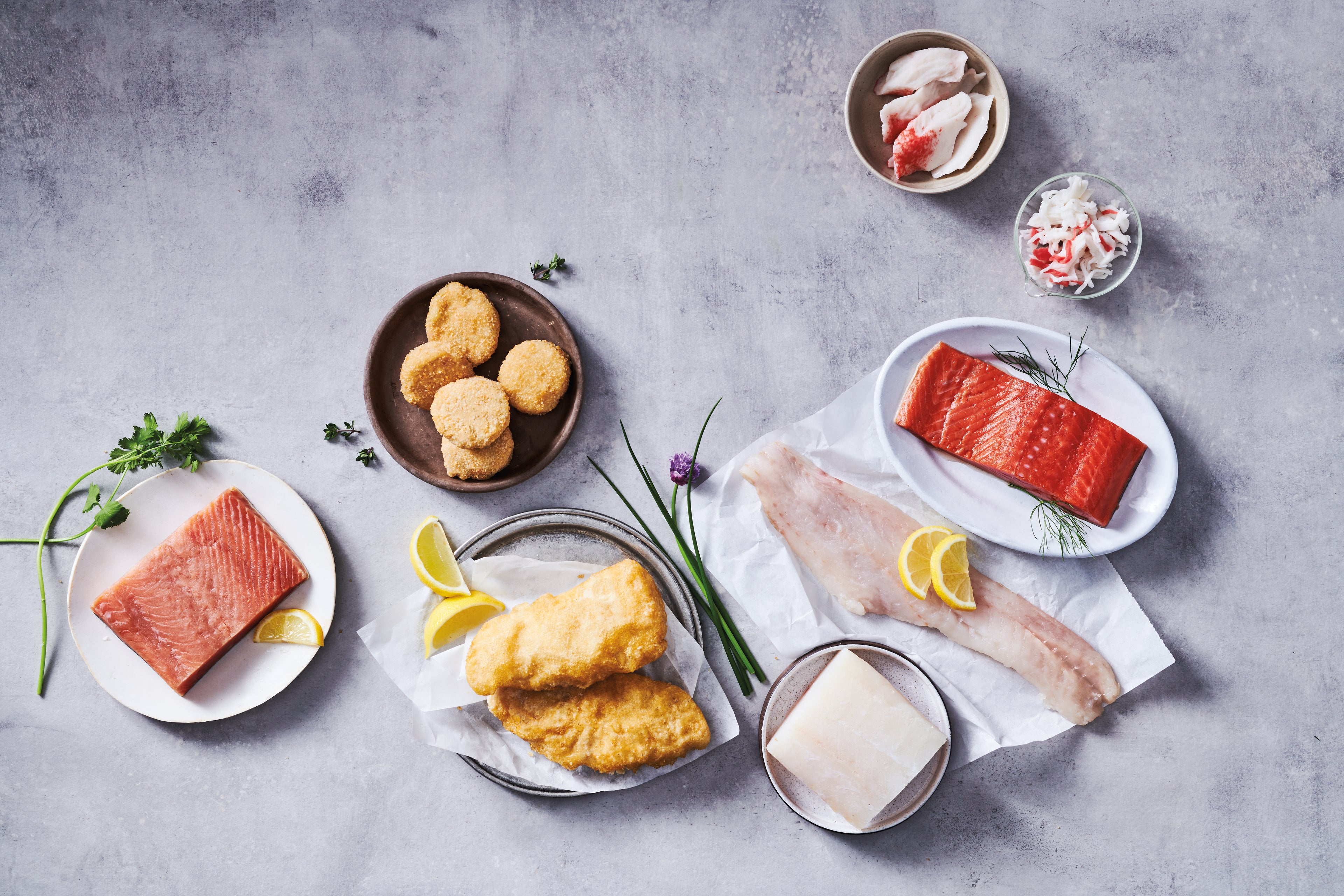 Variety of different food service products. 