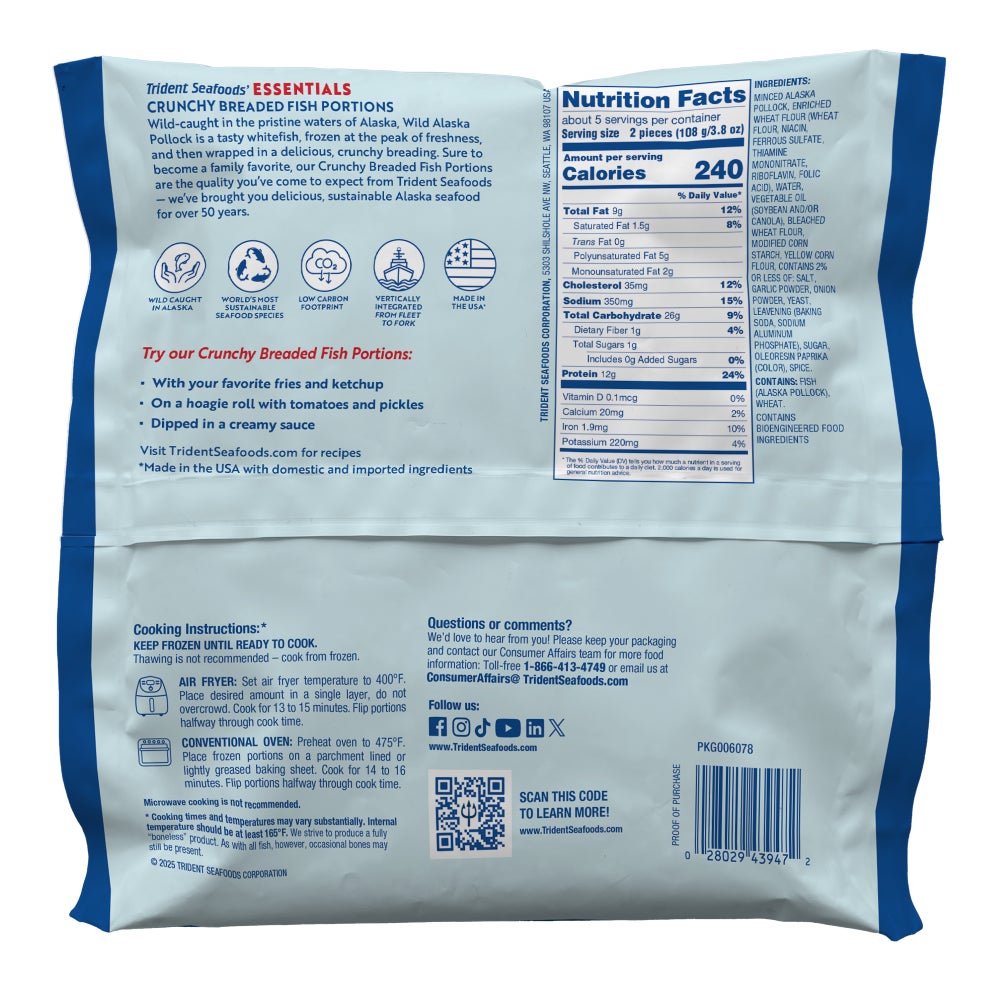 Crunchy Breaded Wild Alaska Pollock slide 1