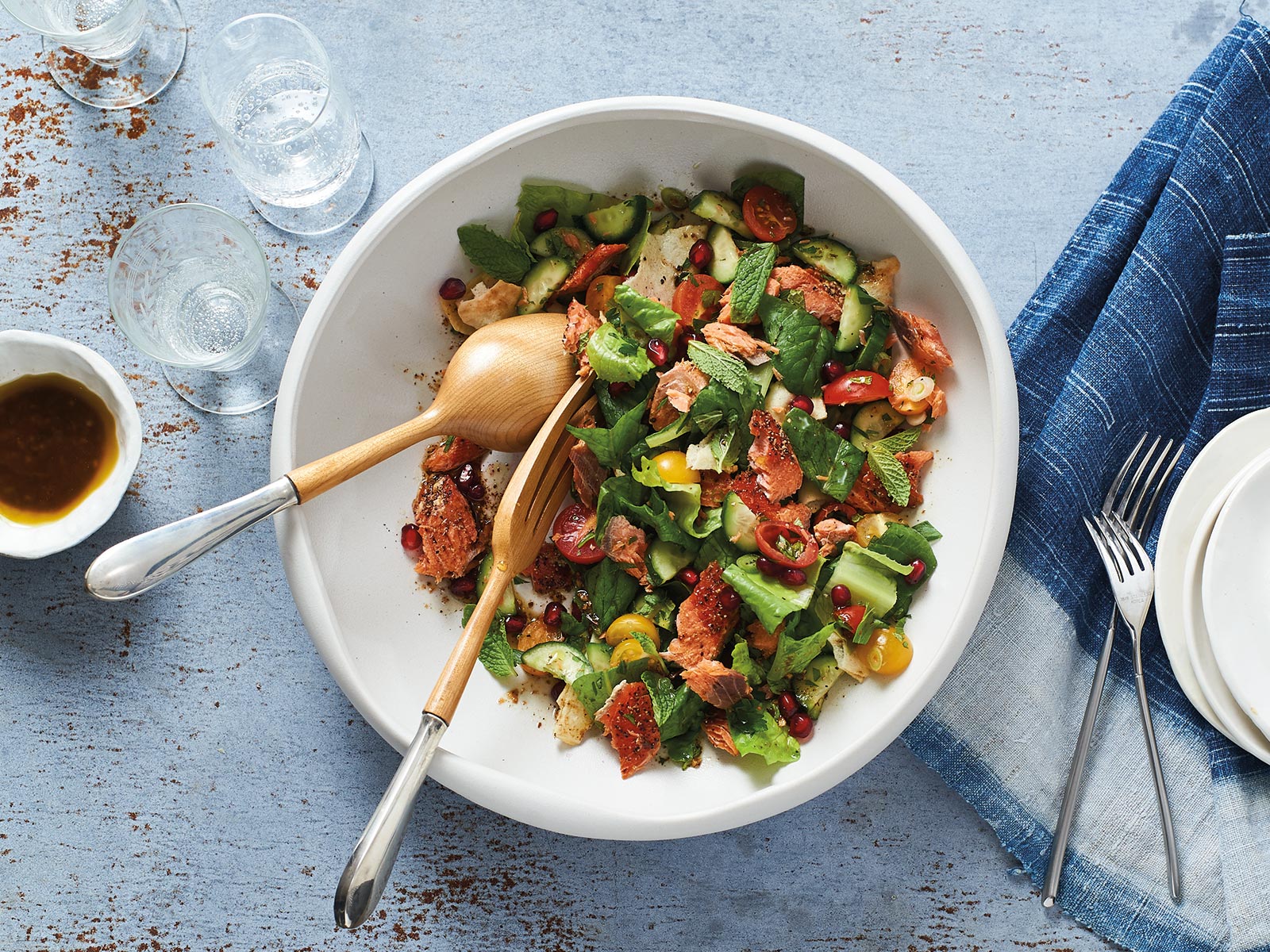 Smoked Salmon Fattoush