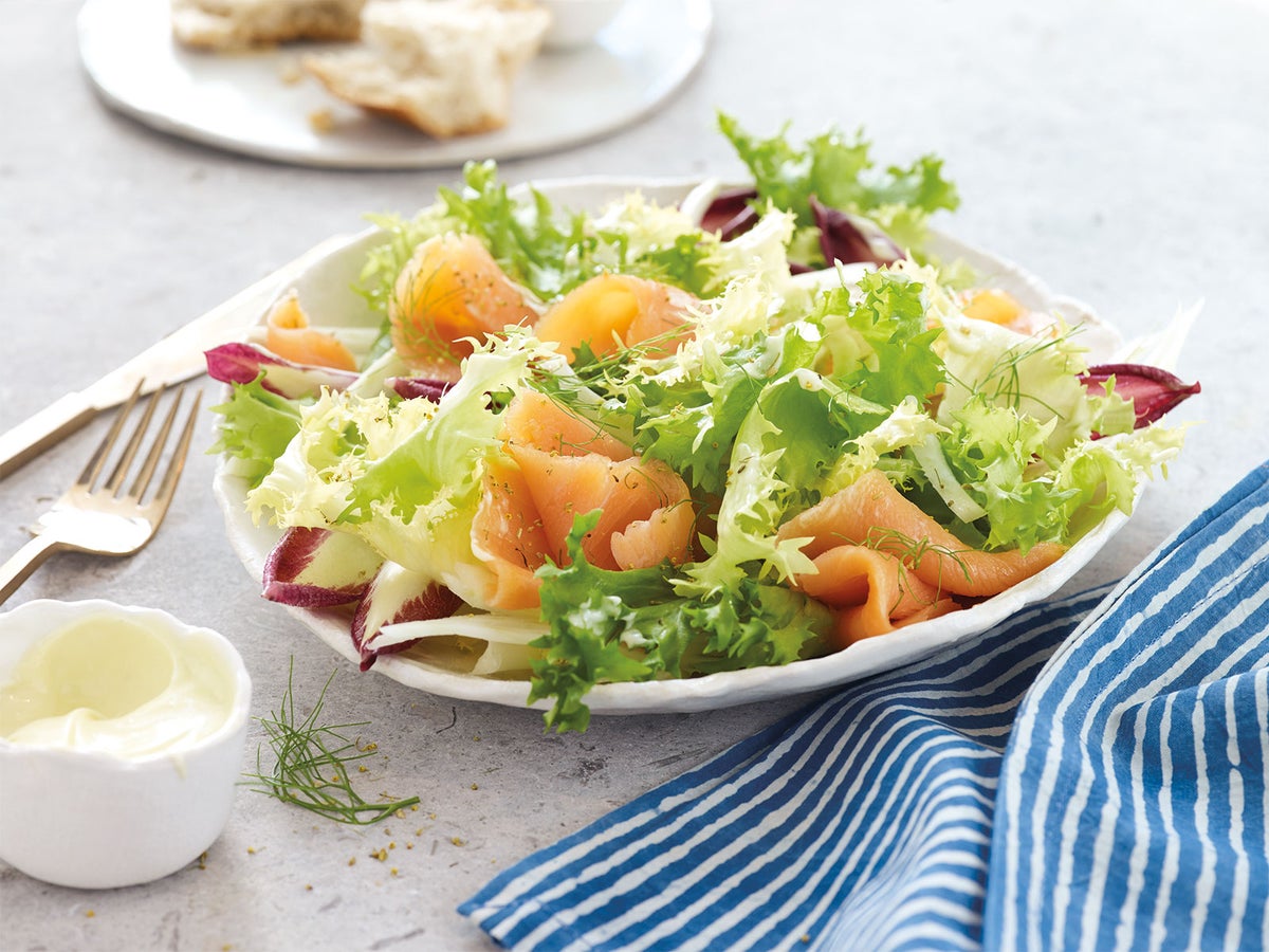 Smoked Salmon with Fennel and Endive Salad