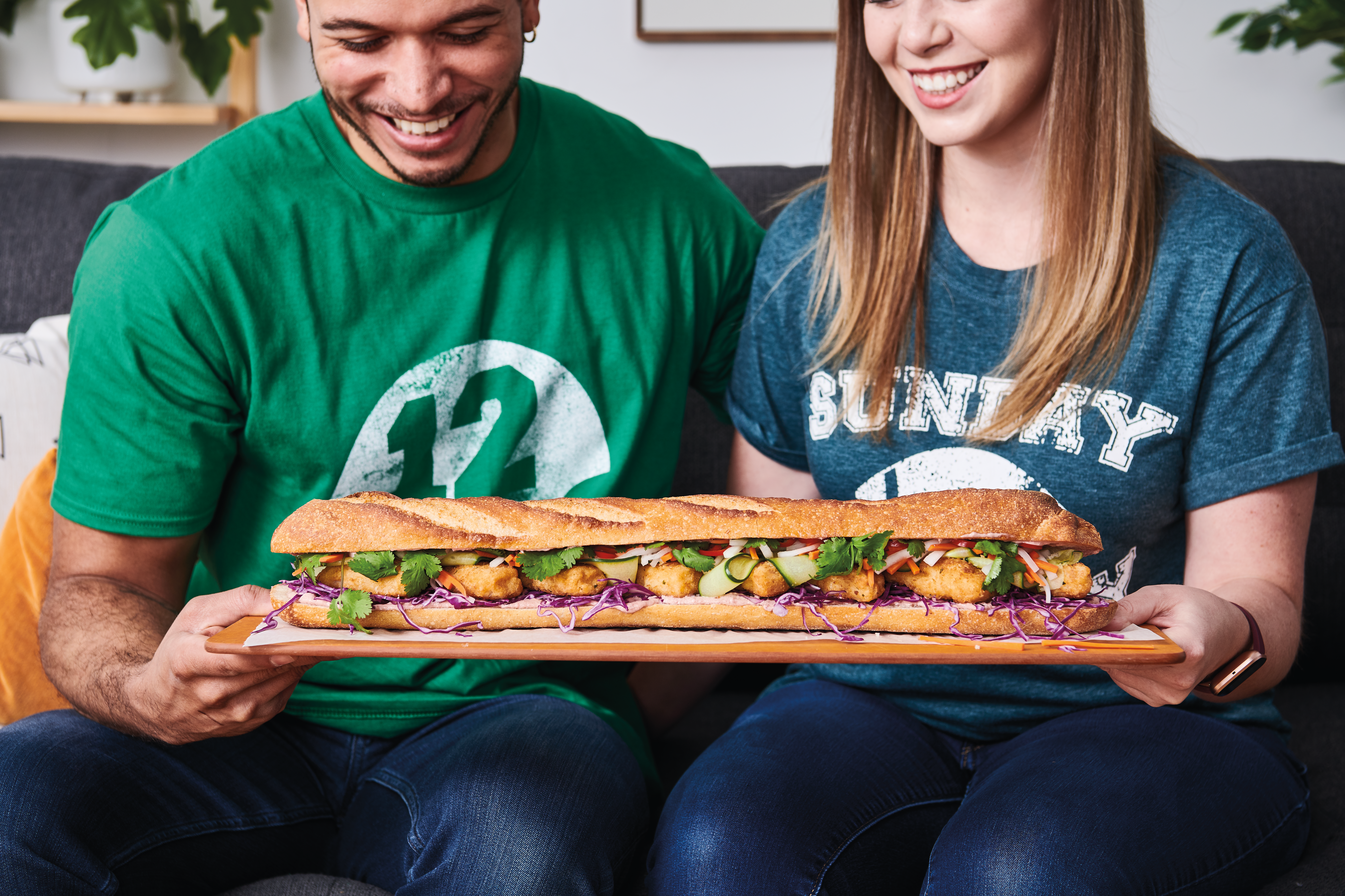 The Fork & Fin® Dill Pickle Bahn Mi Super Sub | Recipes | Trident Seafoods