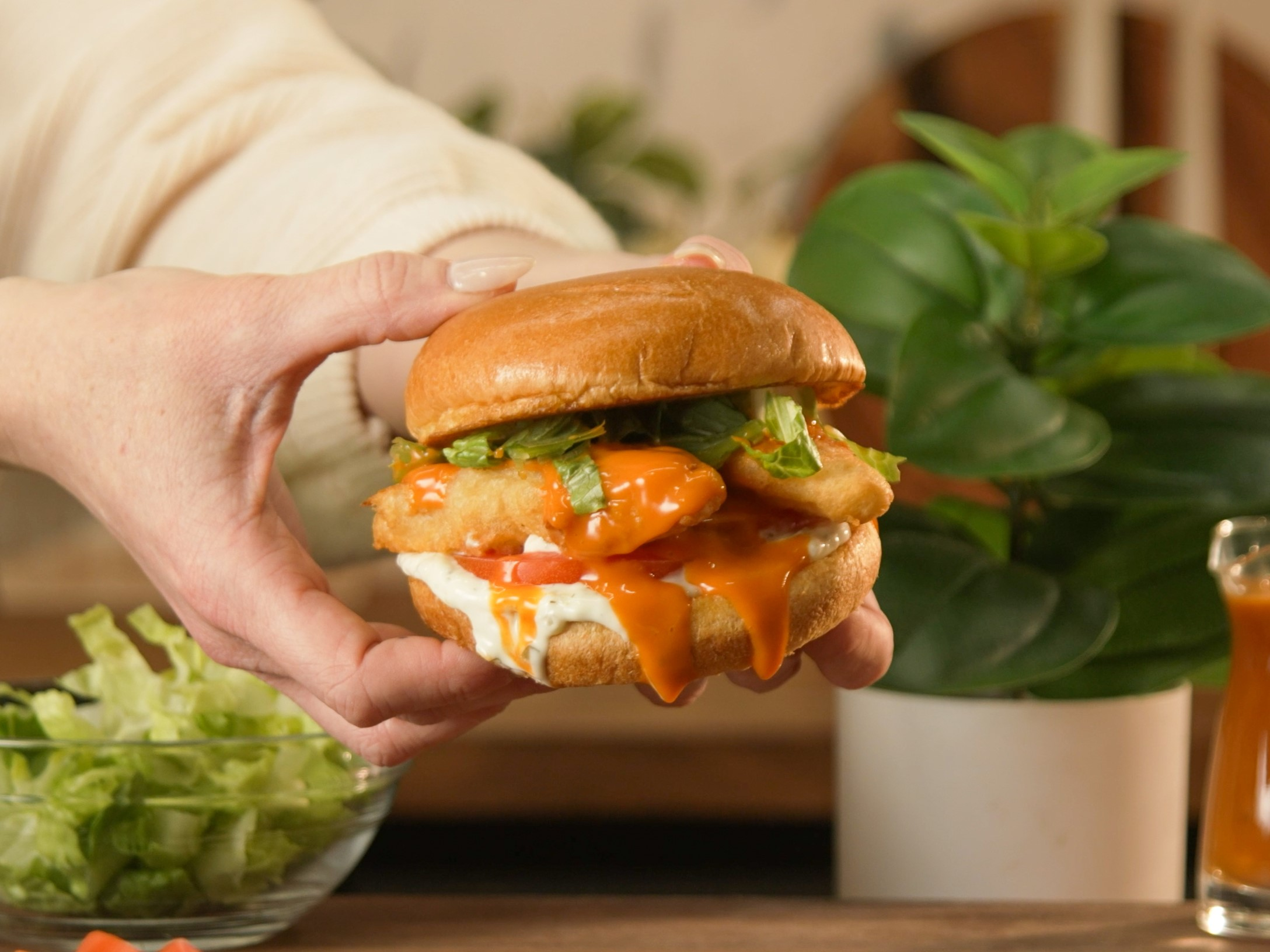 Buffalo Cod Sandwich | Recipes | Trident Seafoods