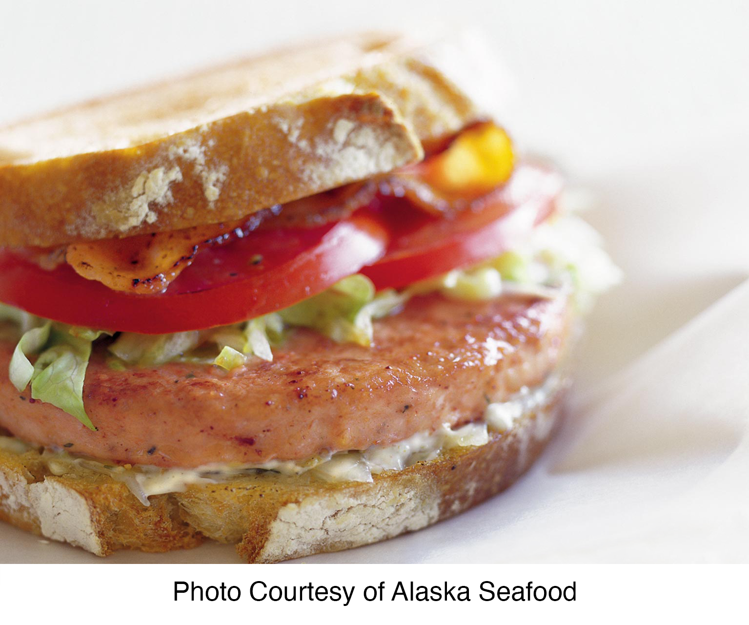 Alaska Salmon Burger Club Sandwich | Recipes | Trident Seafoods