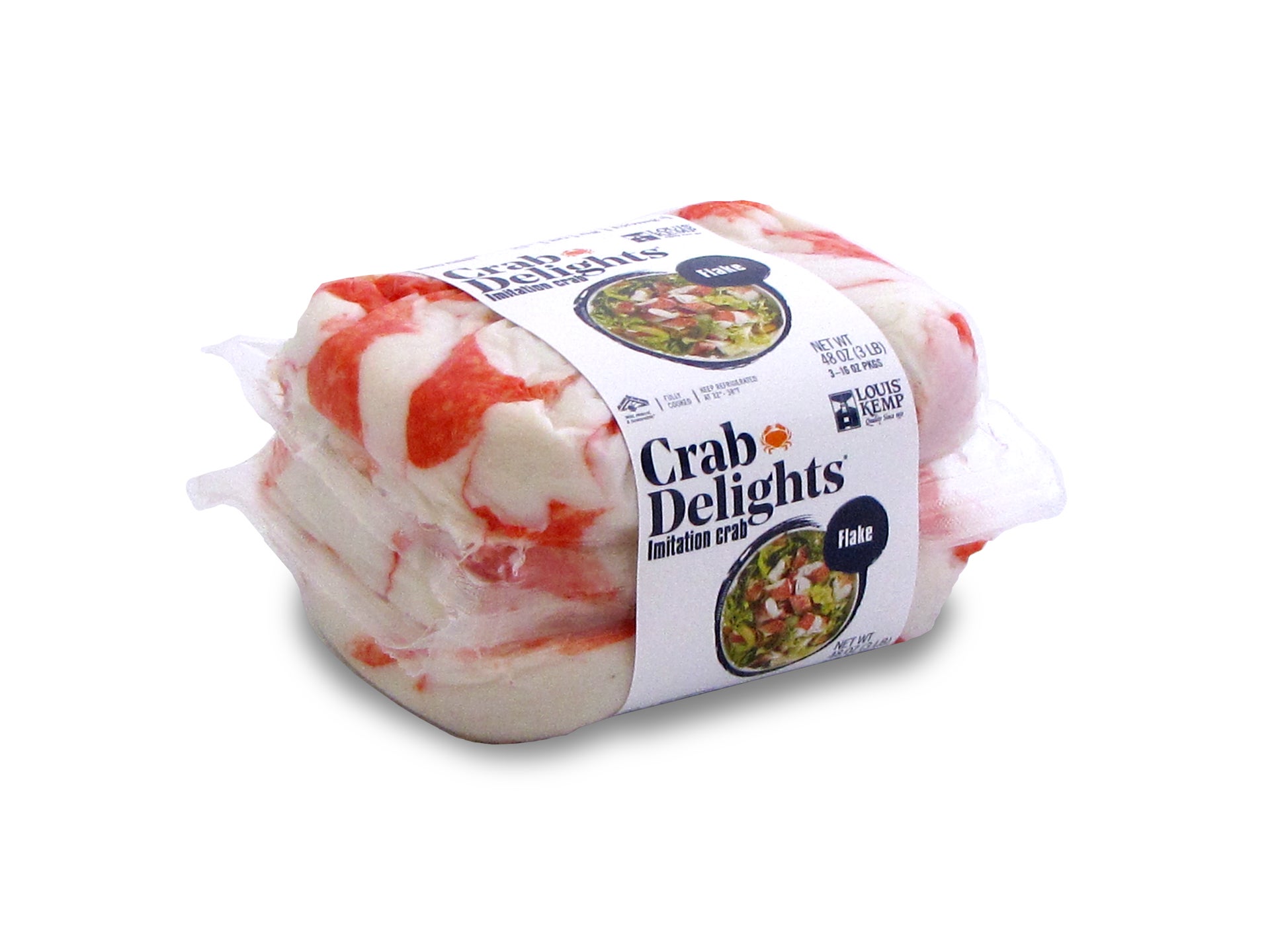 Crab Delights® Flake Style 3 lb | Louis Kemp | Trident Seafoods