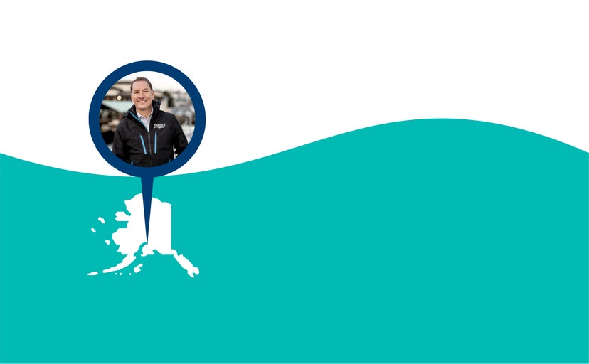 Trident Seafoods CEO, Joe Bundrant, will be a keynote speaker at the 2026 Alaska Governor's Safety Conference. His headshot appears against an illustration of the state of Alaska against a green and white backdrop