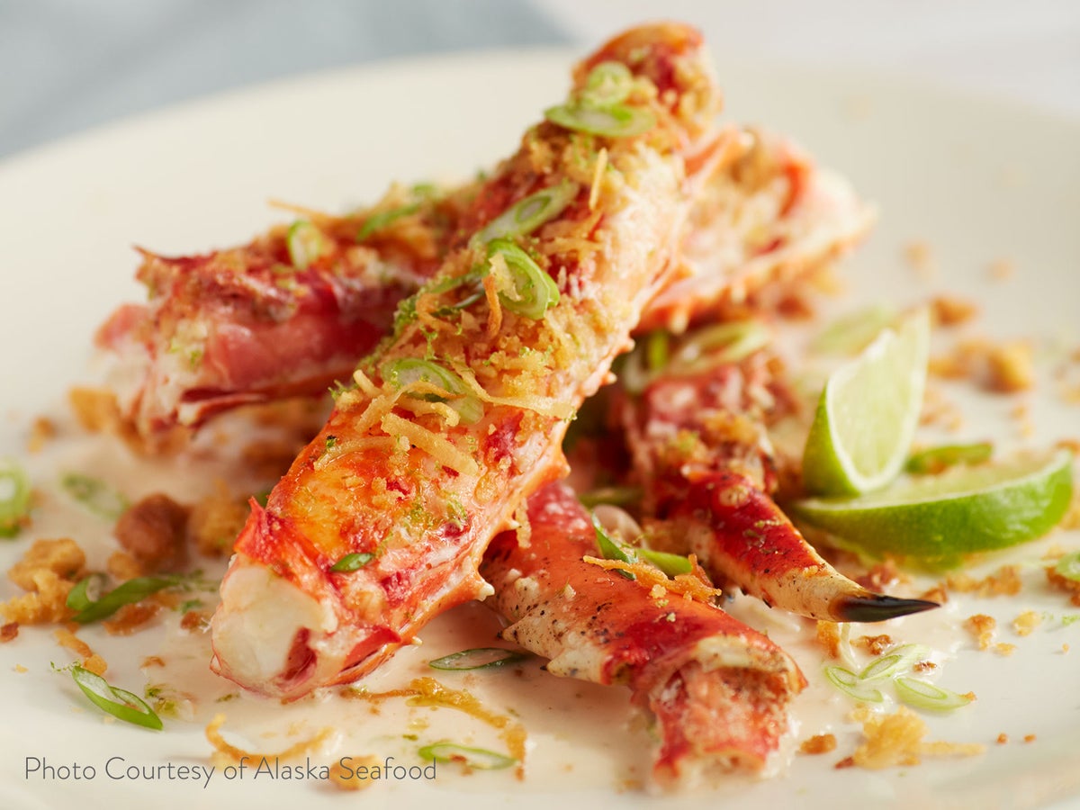 Coconut-Lime Injected Alaska King Crab