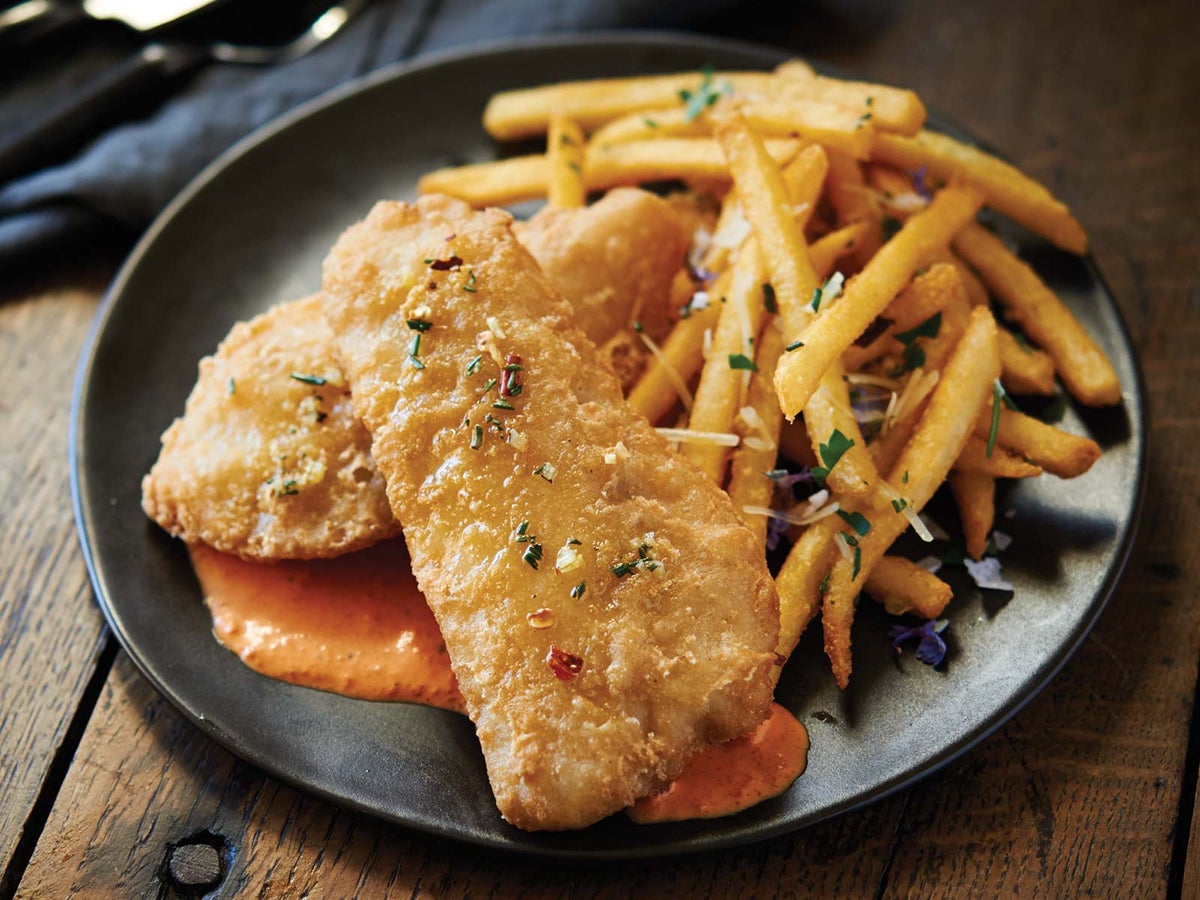 Mediterranean Alaskan Cod and Chips