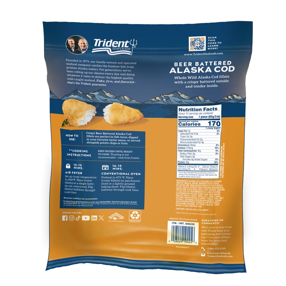 Beer Battered Alaska Cod  slide 1