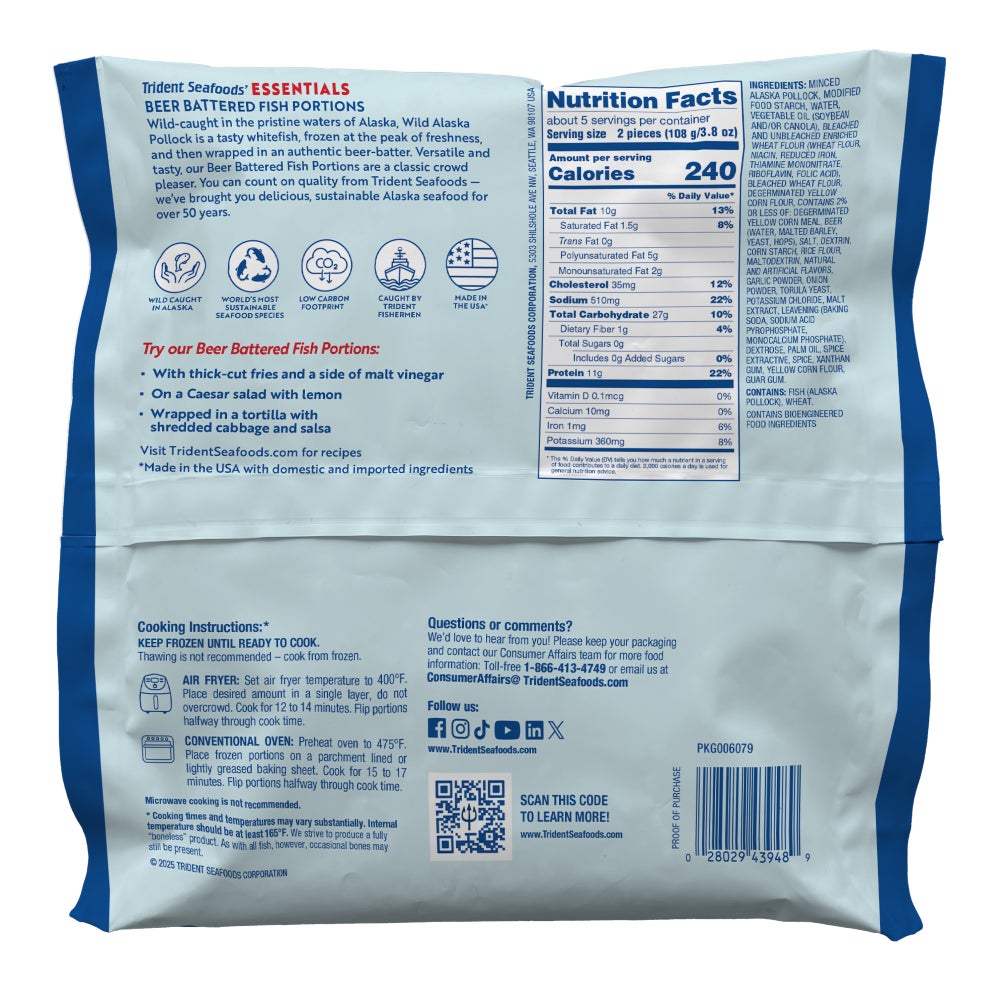 Beer Battered Wild Alaska Pollock slide 1