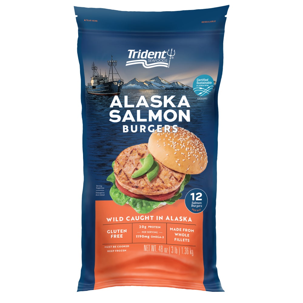Alaska Salmon Burgers (12 count)