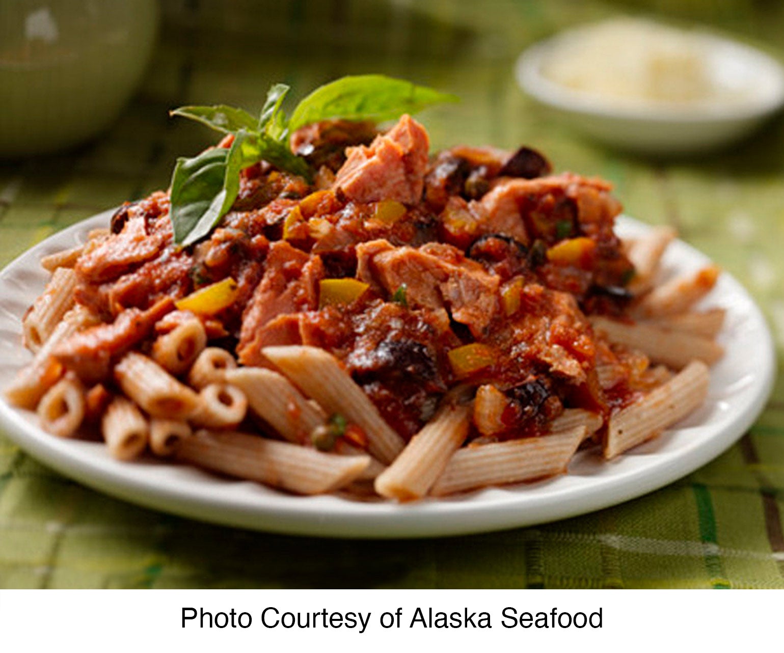 Alaska Salmon Pasta Puttanesca
